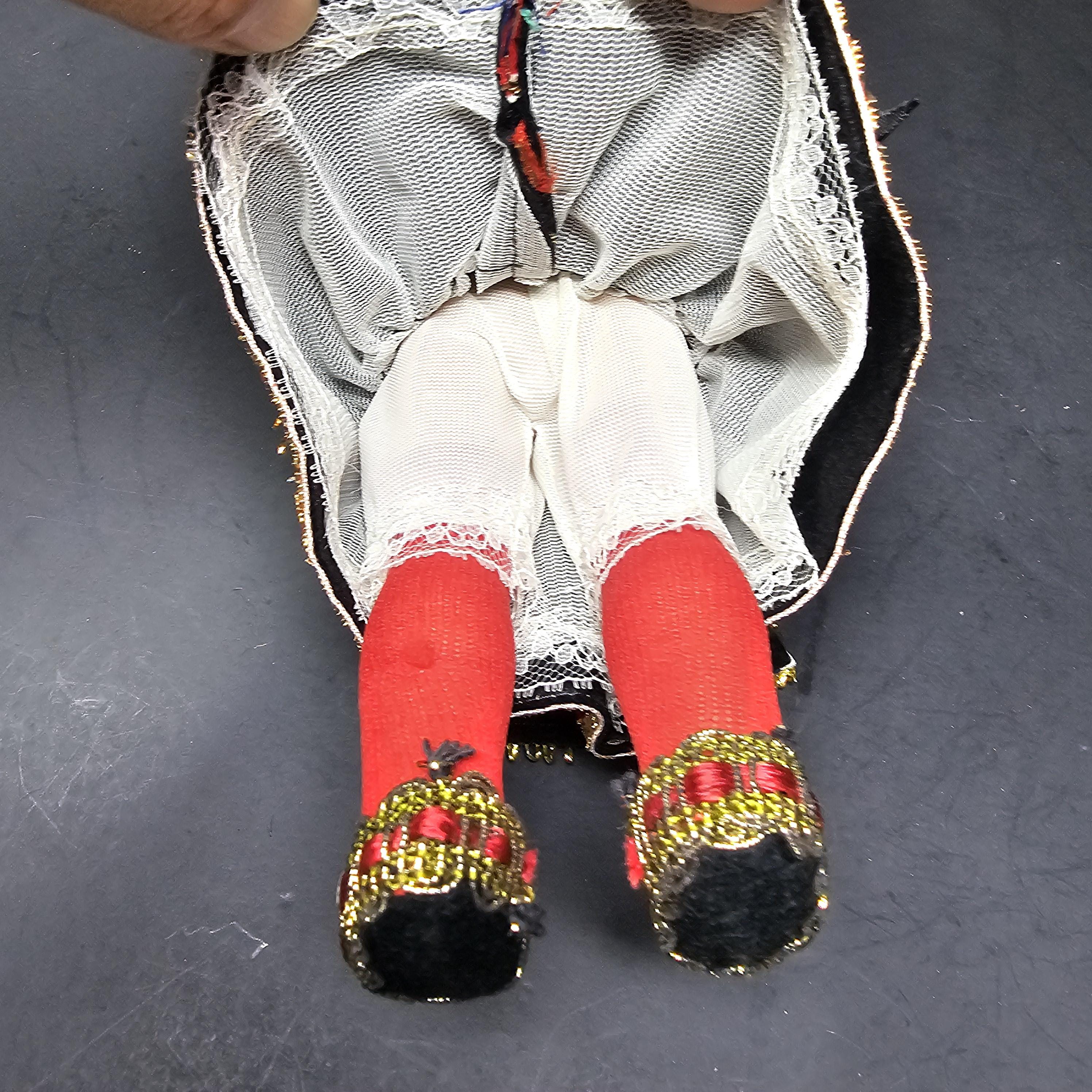 Vintage 11" Spanish Doll Soft Vinyl Face & Hard Plastic Body Made In Spain