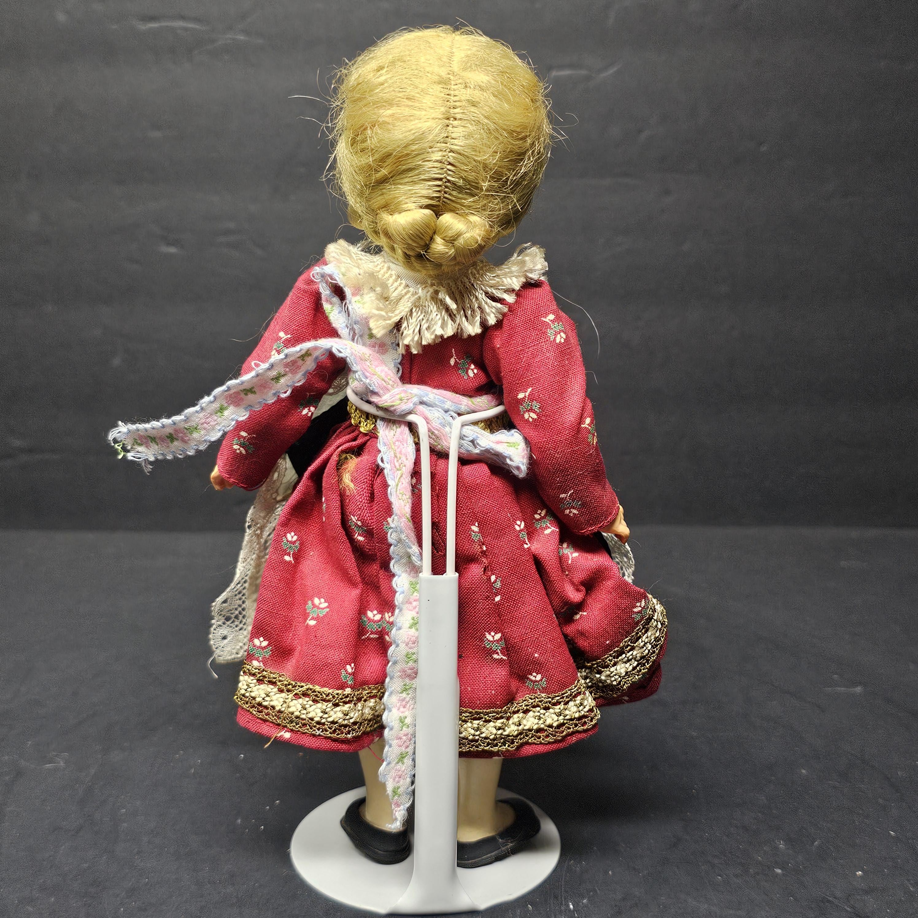 Vintage 9" Celluloid face & Plastic Body Doll Germany (Darling Doll?)