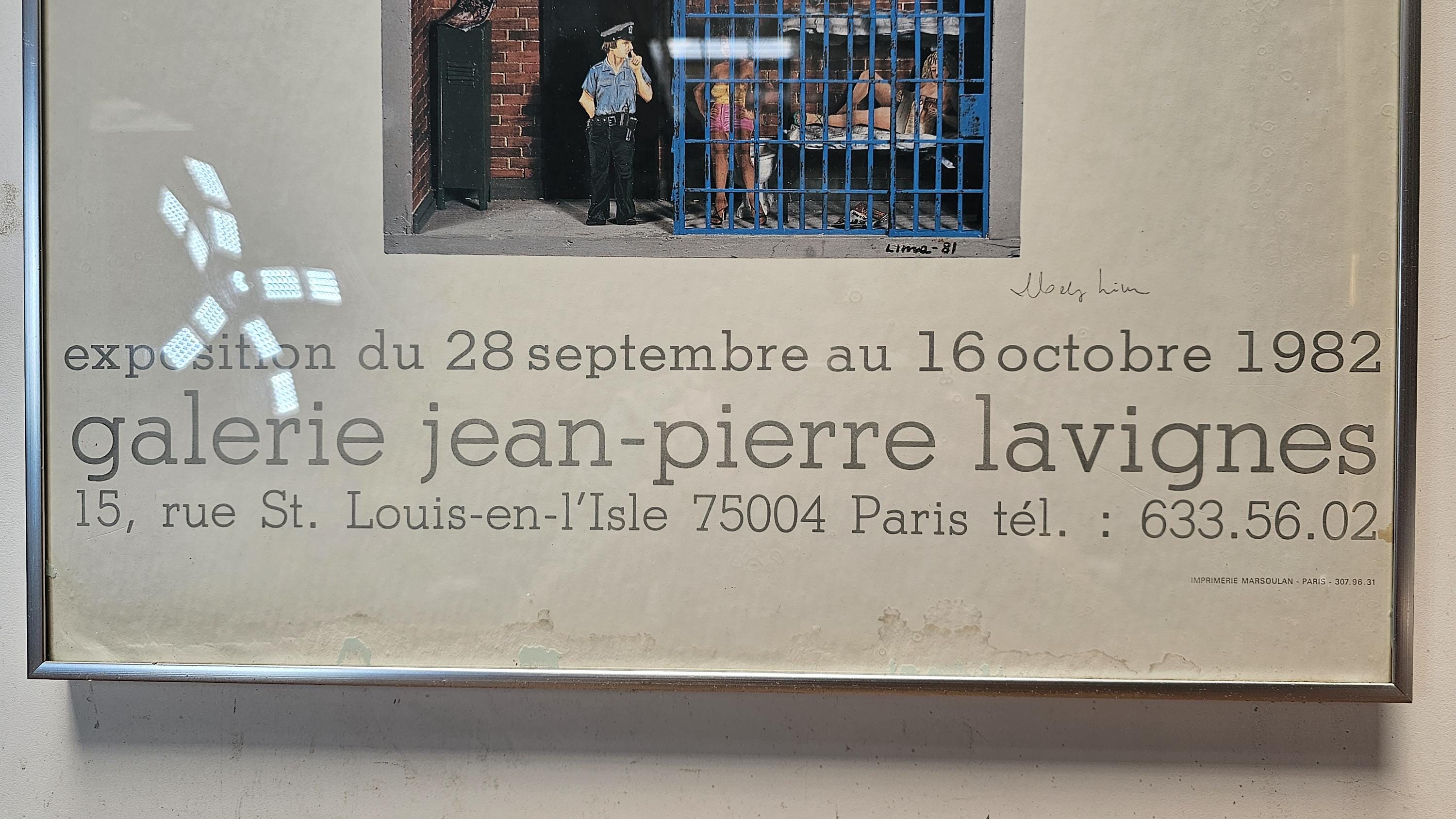 Hely Lima Signed - New York Facades, 1981 - 1982 - Exhibition Poster