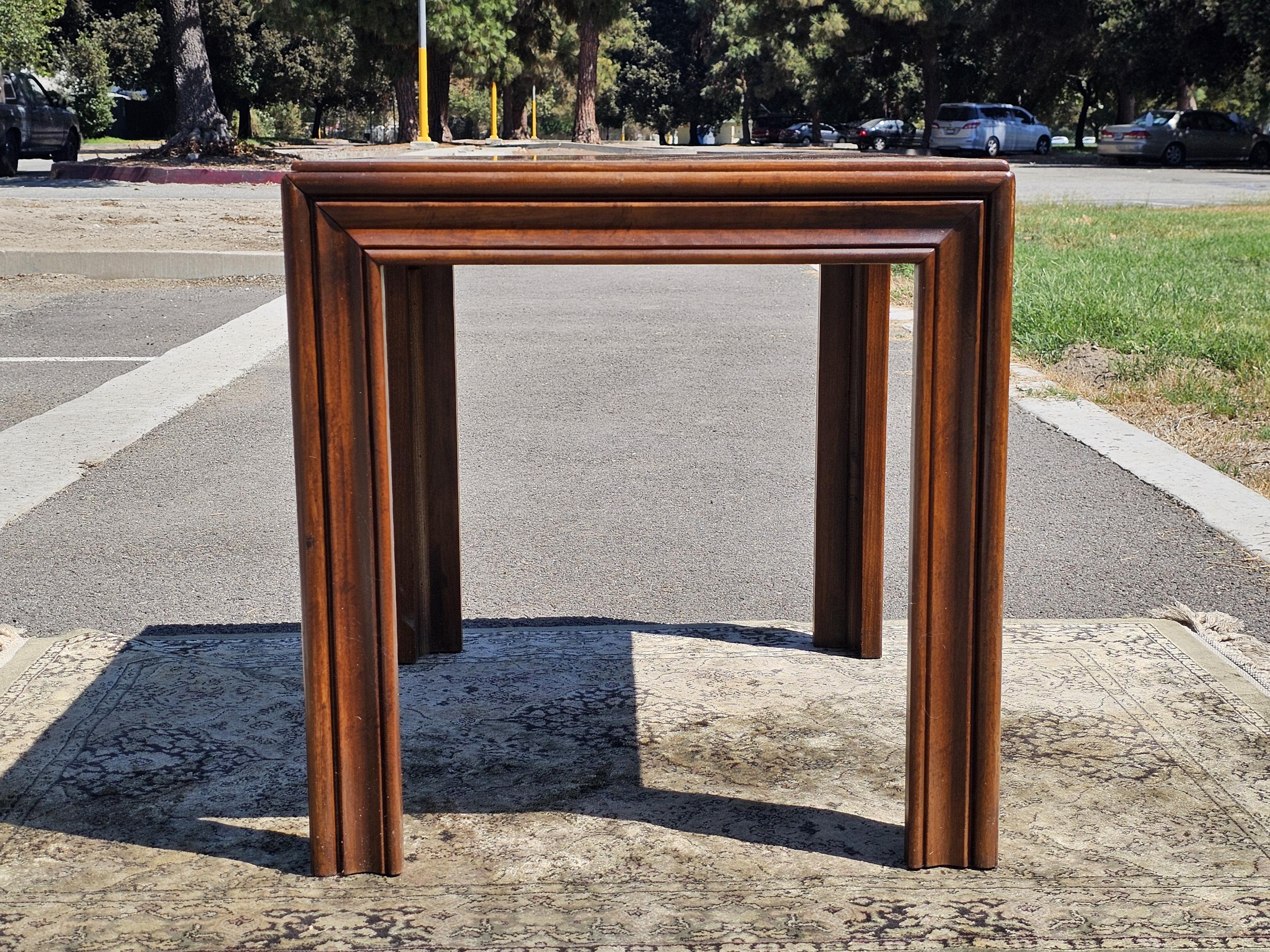 Local Pickup Only Altavista Lane Burled Walnut Rustic End Side Table 1950s
