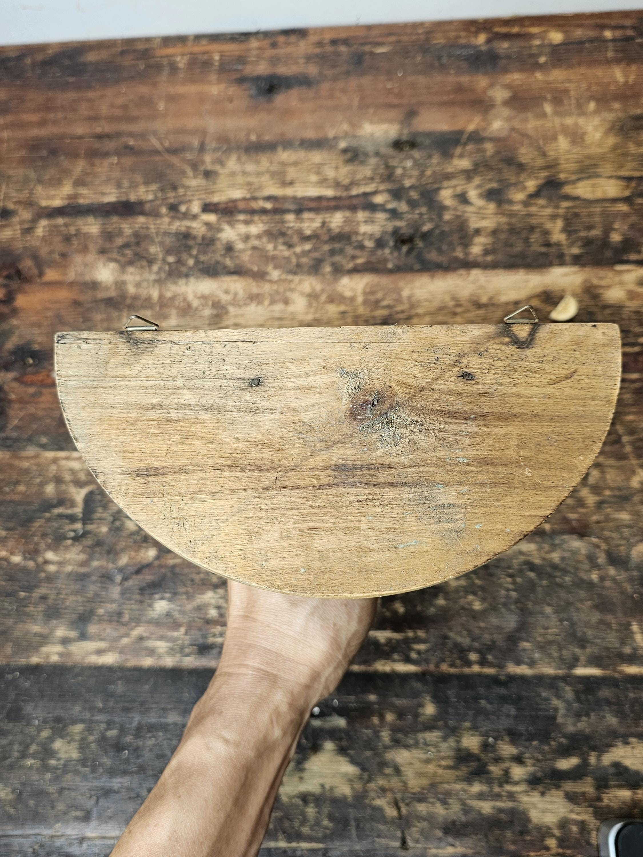 Vintage Hand Carved Italian Florentine Wood Shelf Bracket 9 5/8"H