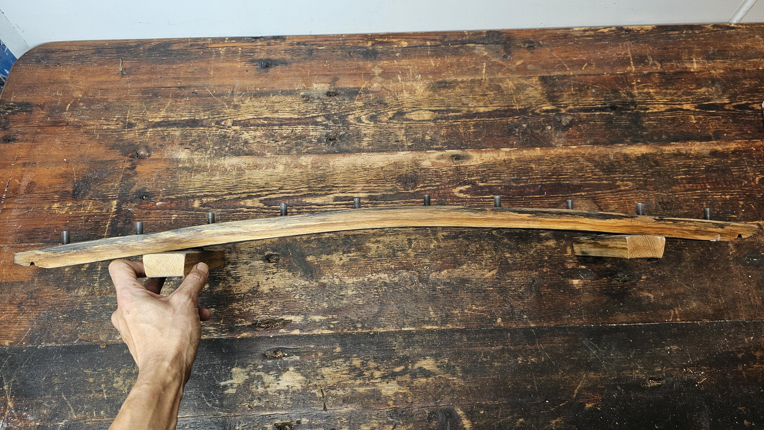 Whiskey Barrel Stave 10 Beer Tap Handle Display Stand ( Handles Not Included )