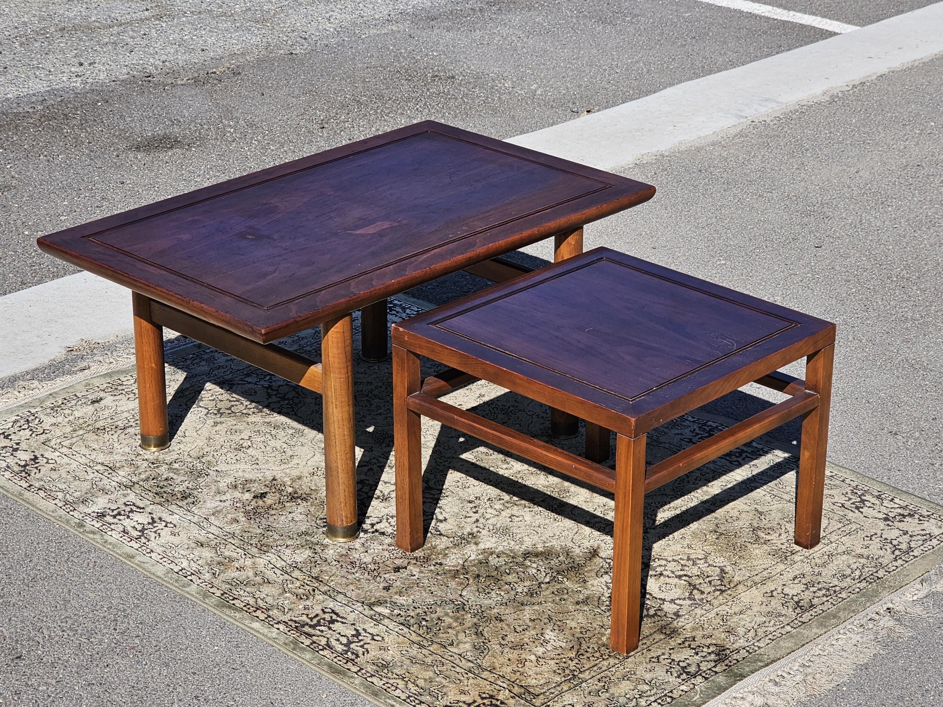 Drexel Heritage Ming Nesting Tables Asian Style Side Tables 32"L x 20"W x 15"H