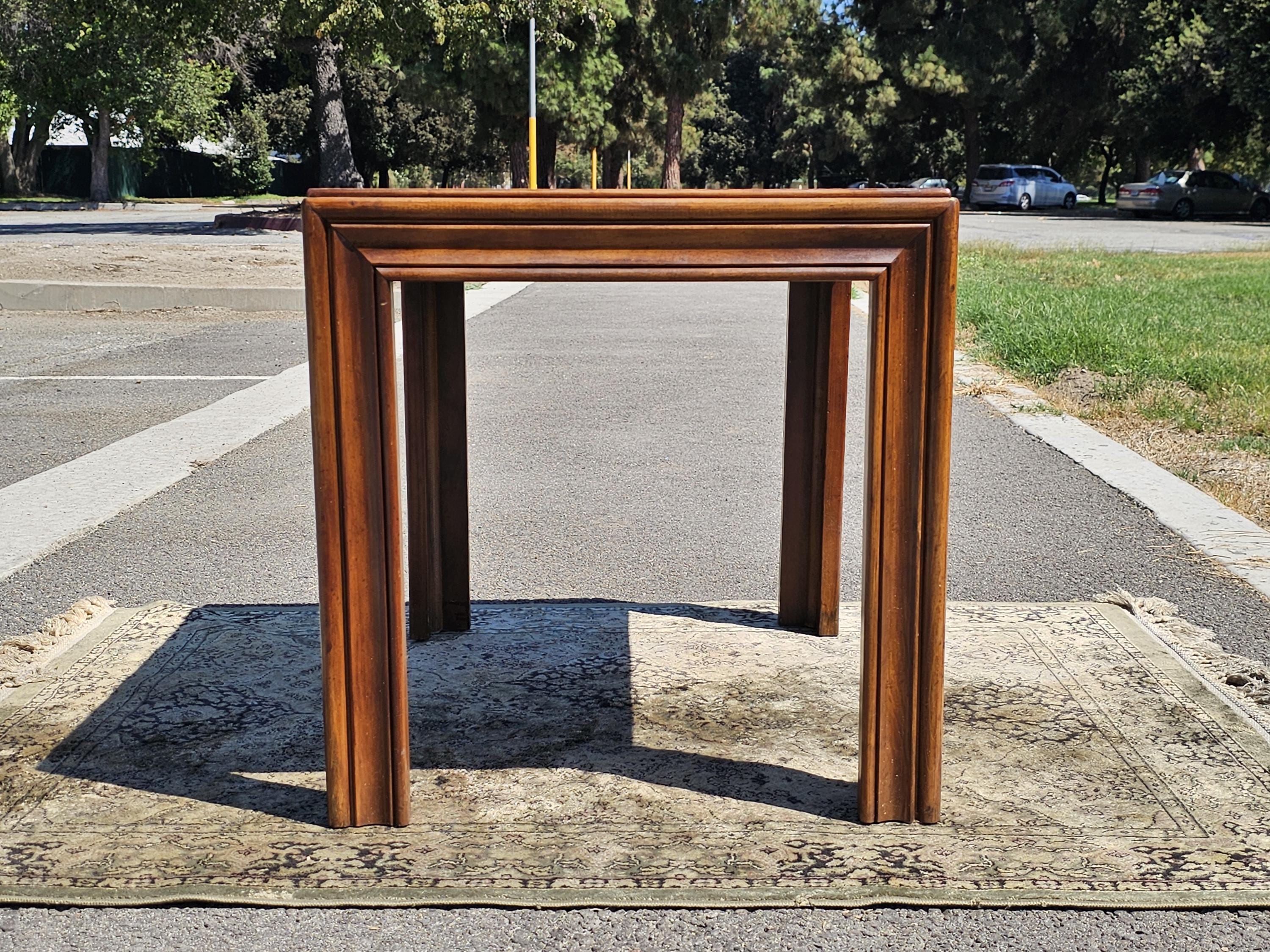 Local Pickup Only Altavista Lane Burled Walnut Rustic End Side Table 1950s