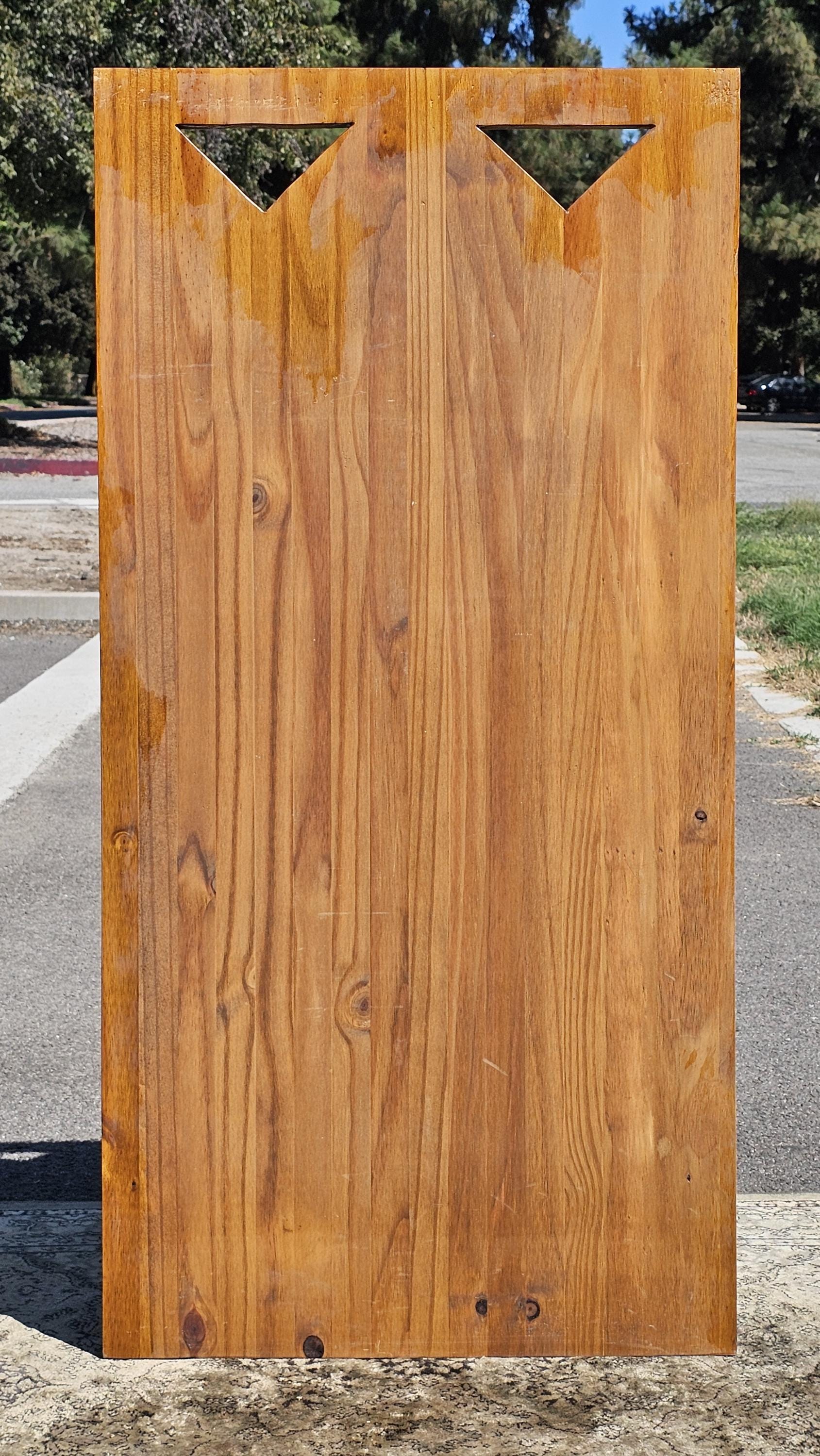 Vintage Rustic Wood Panel Board For Your Project 23"W x 46"H x 5/8"D (B)