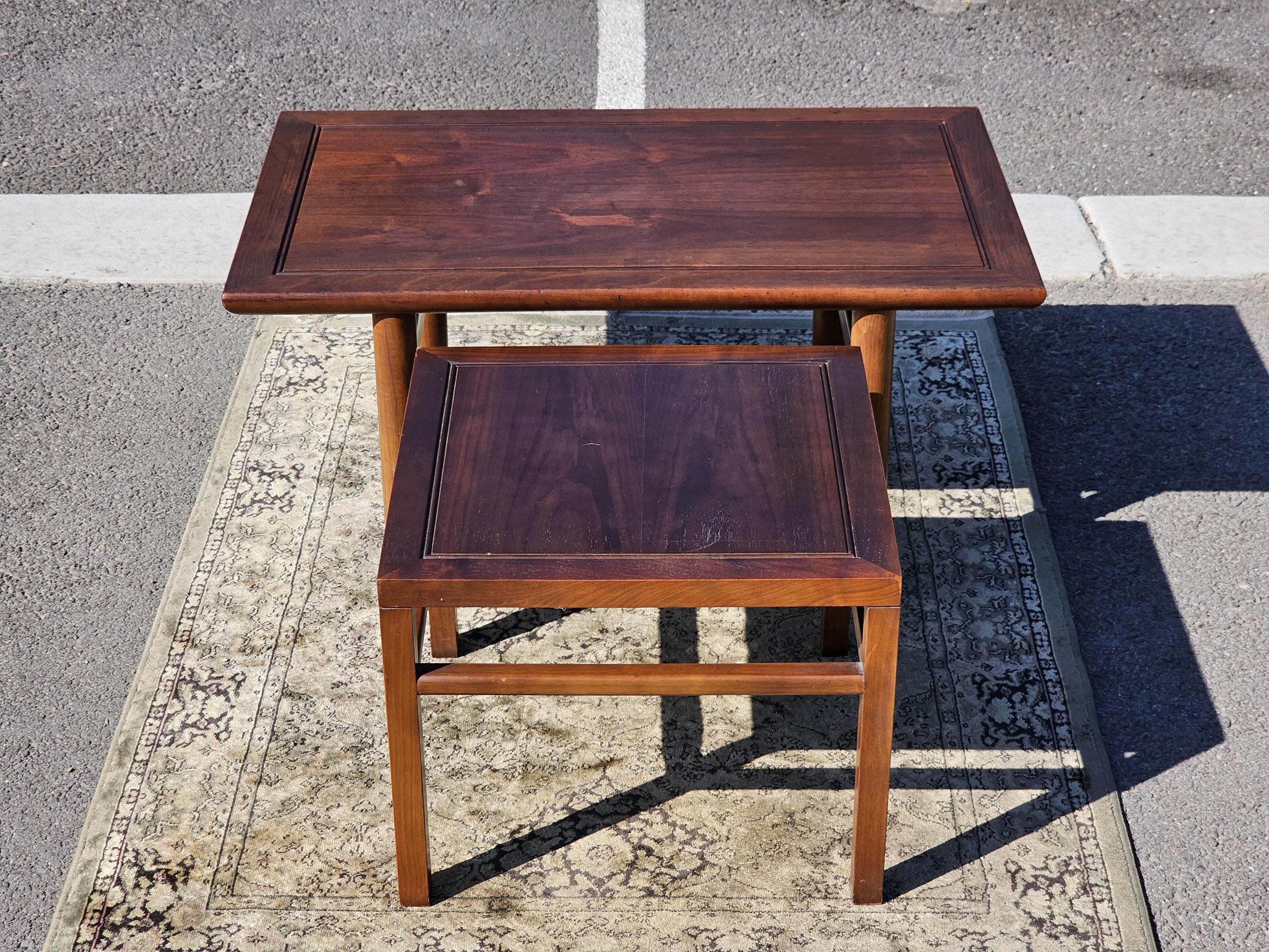 Drexel Heritage Ming Nesting Tables Asian Style Side Tables 32"L x 20"W x 15"H