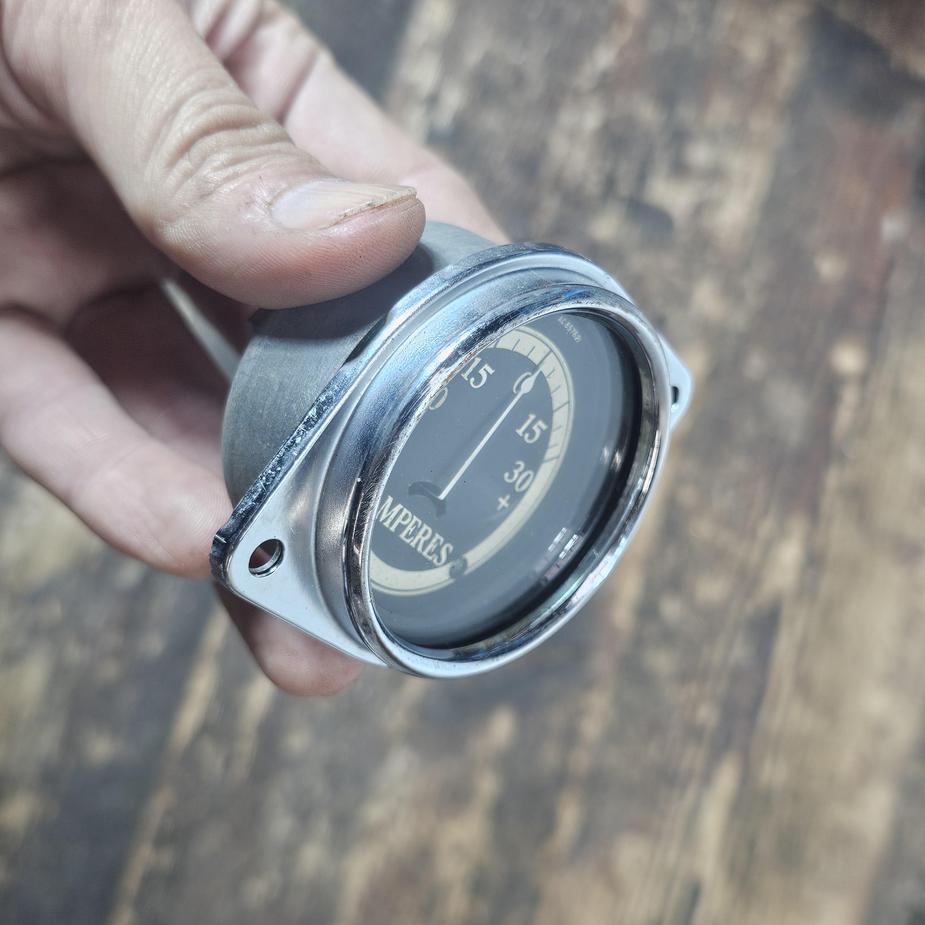 Antique AC spark plug Co Amp Gauge AC-857621 1930s~1940s