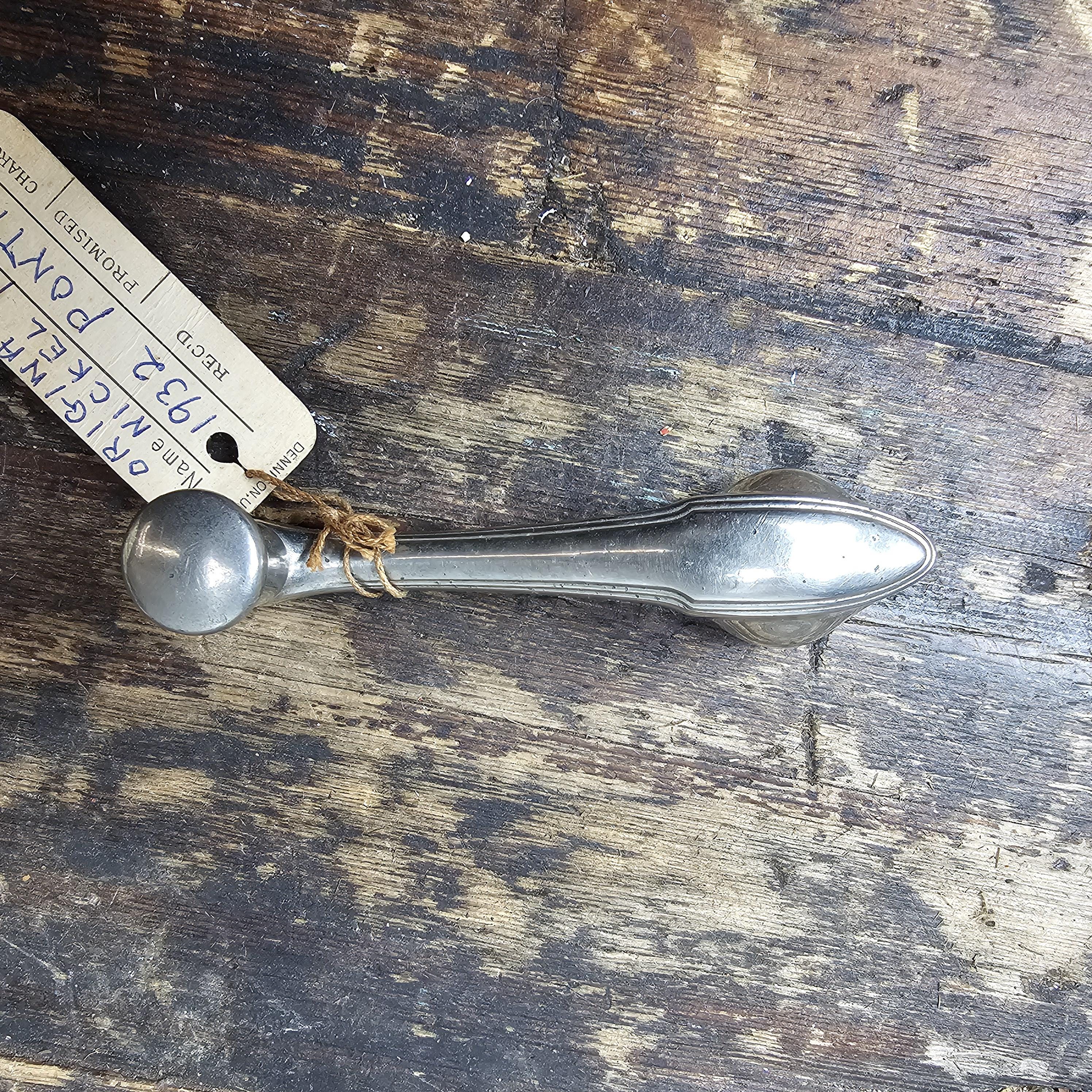 1932 Pontiac GM Original Nickel Plated Window Crank Antique