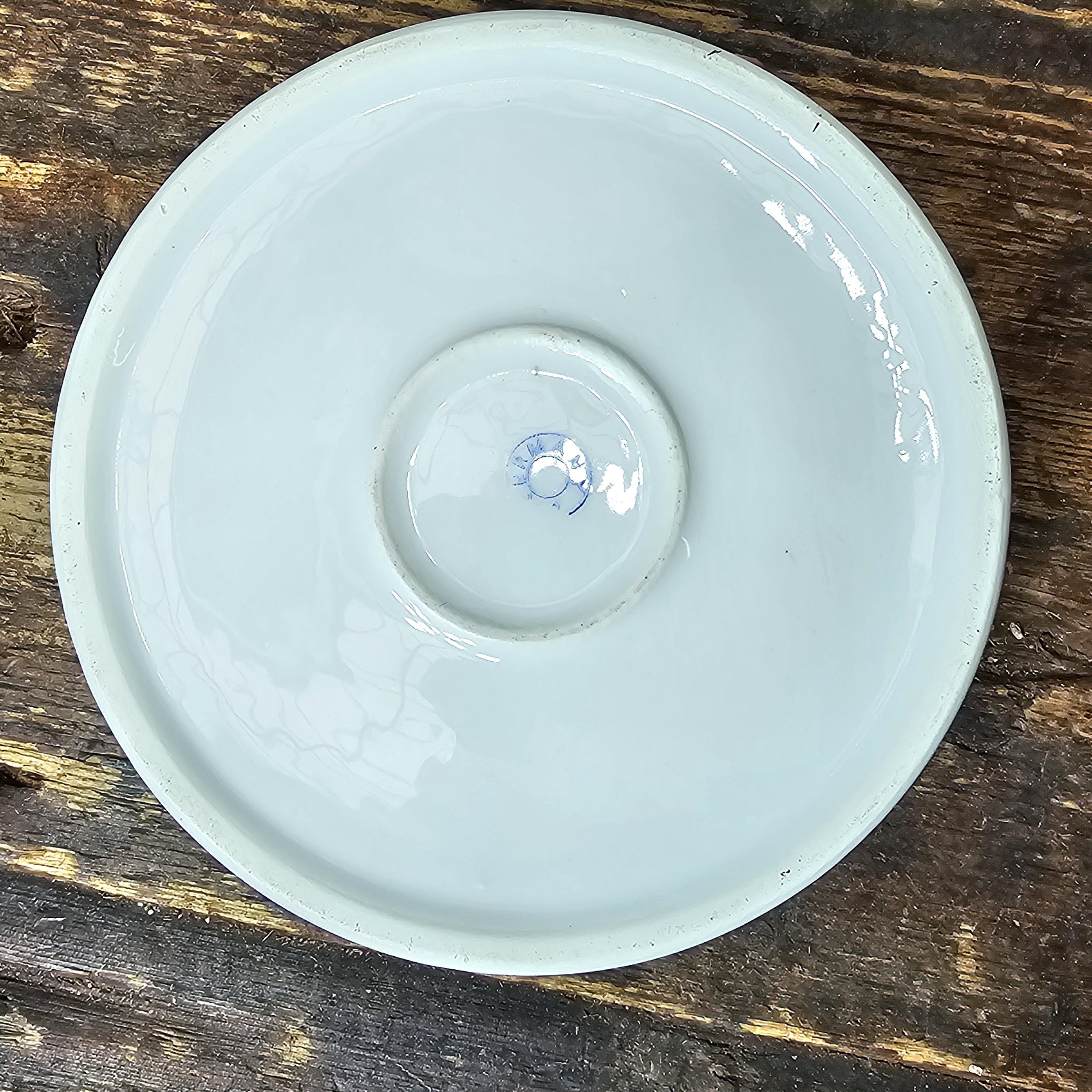 Antique German Porcelain Toddler Bowl Dish Pet Bowl Washday Theme