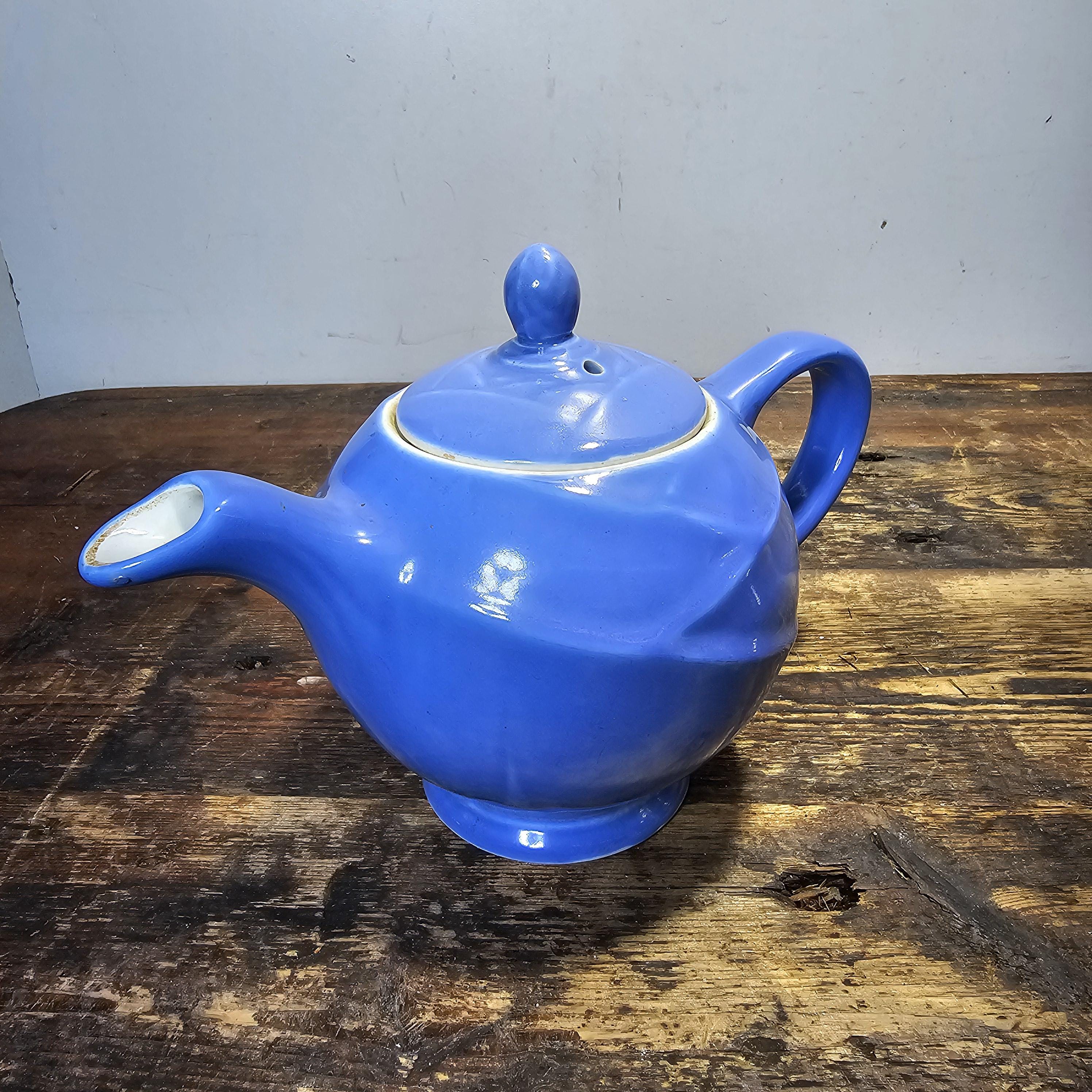 Vintage Hall China Blue Teapot