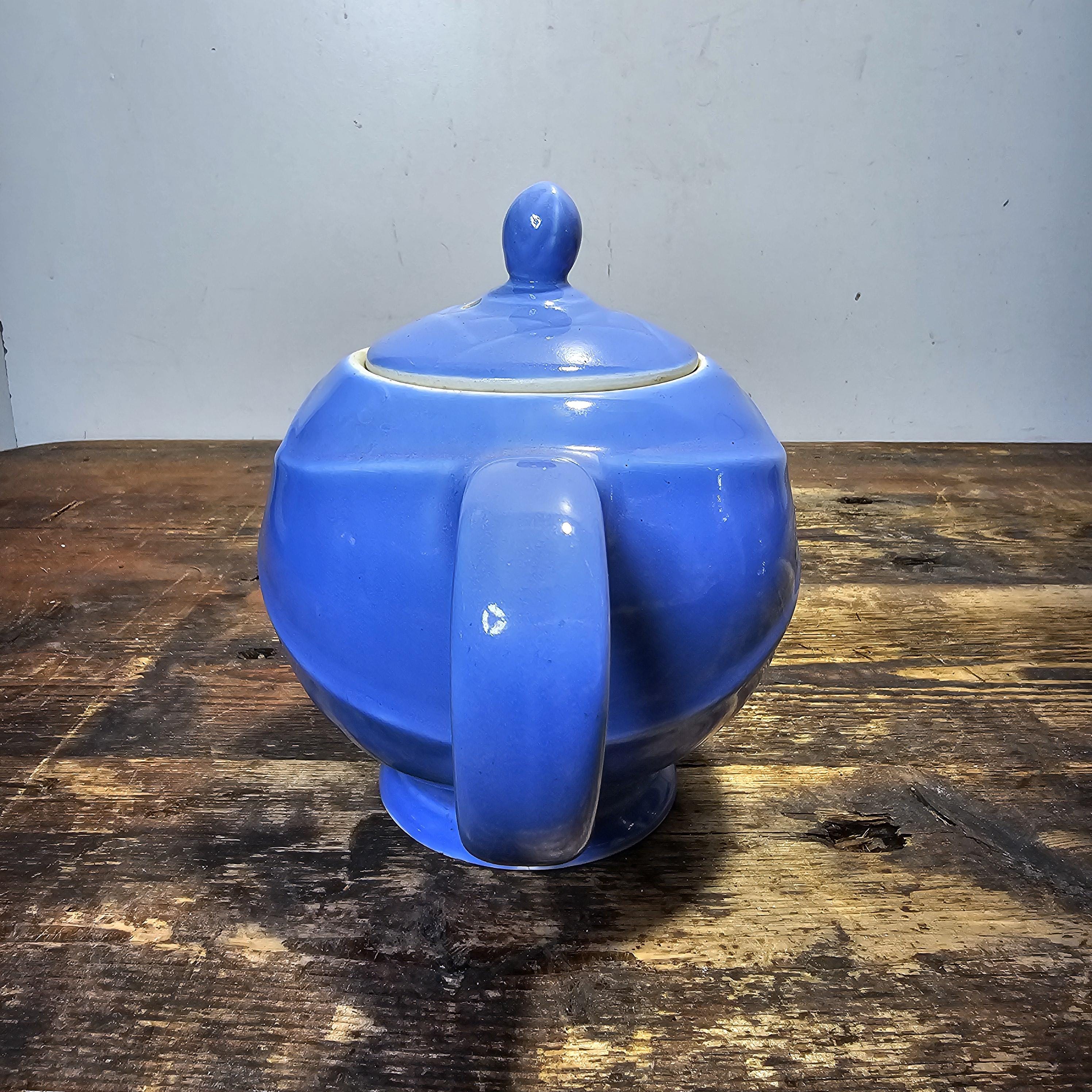 Vintage Hall China Blue Teapot