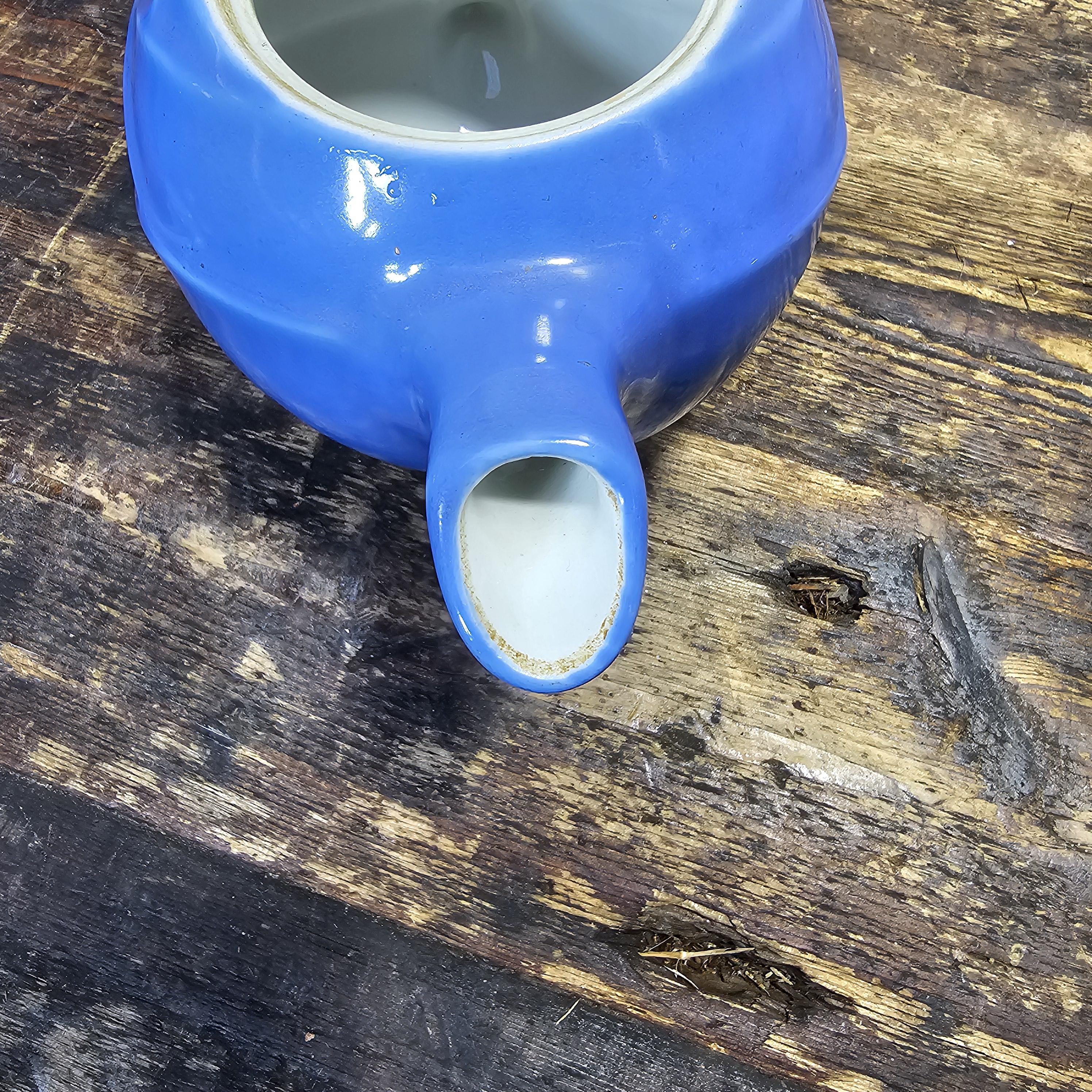 Vintage Hall China Blue Teapot