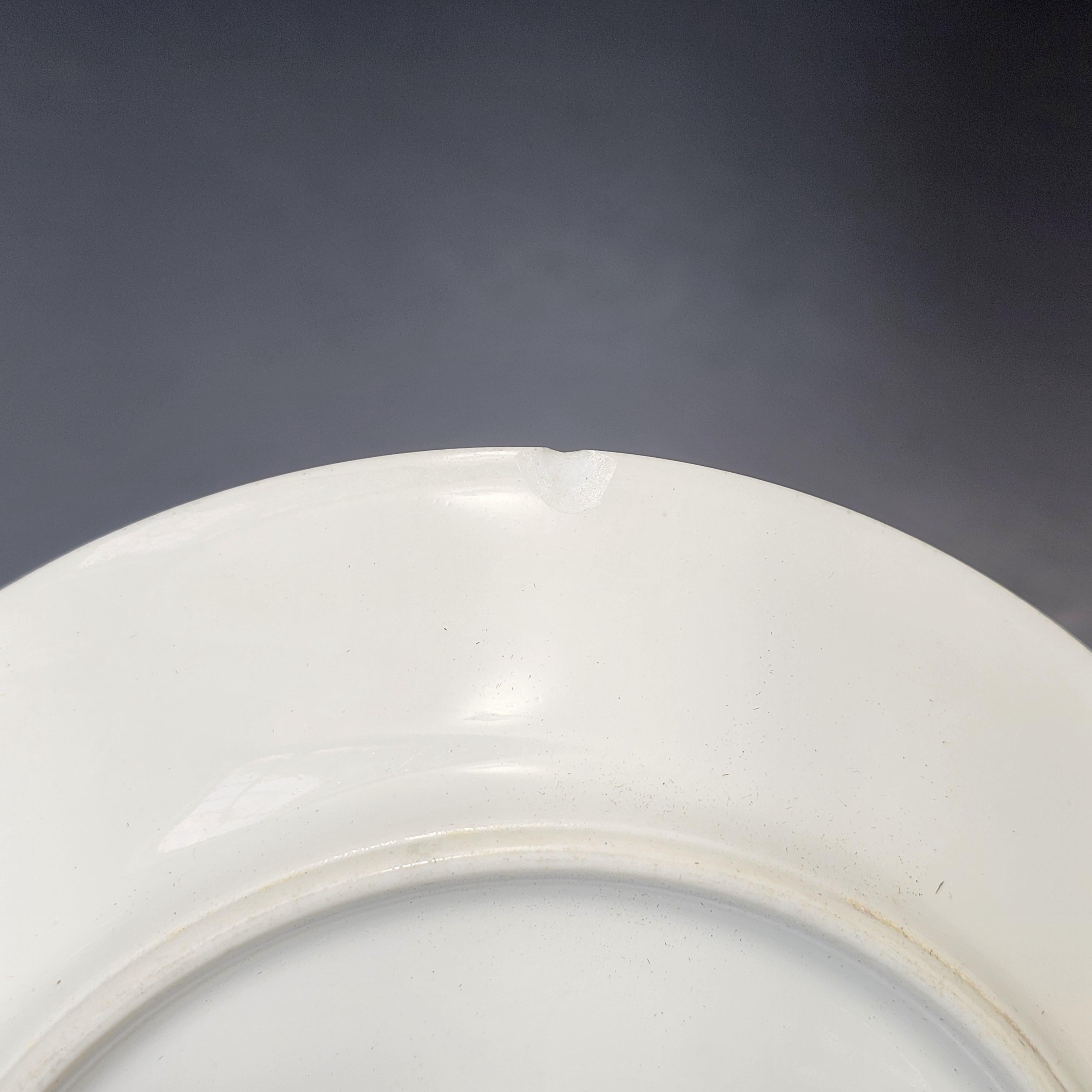 Theodore Haviland Limoges France Teacup Saucer & Fruit Bowl Set White Gold Trim