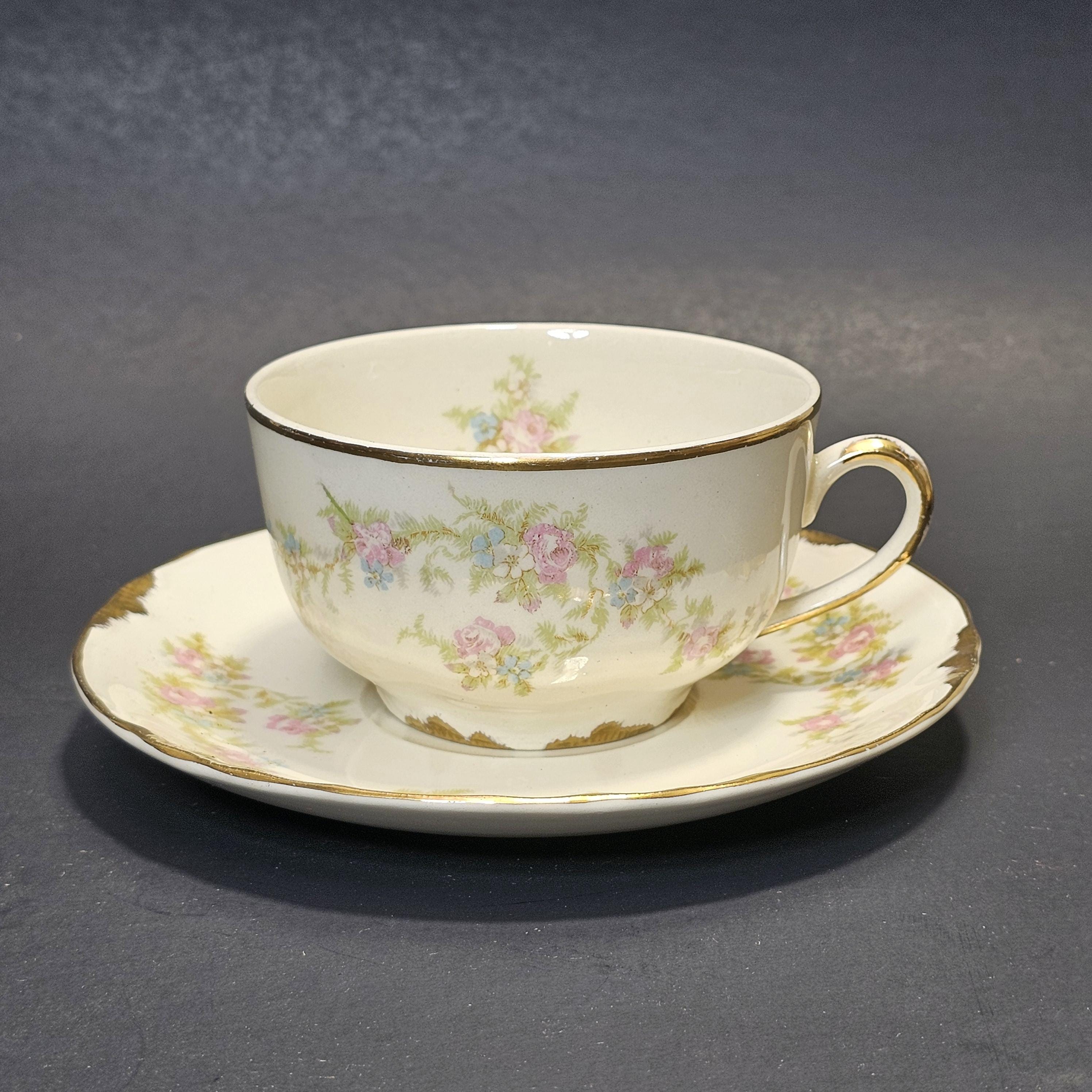 Taylor Smith Taylor Teacup & Saucer Floral Design