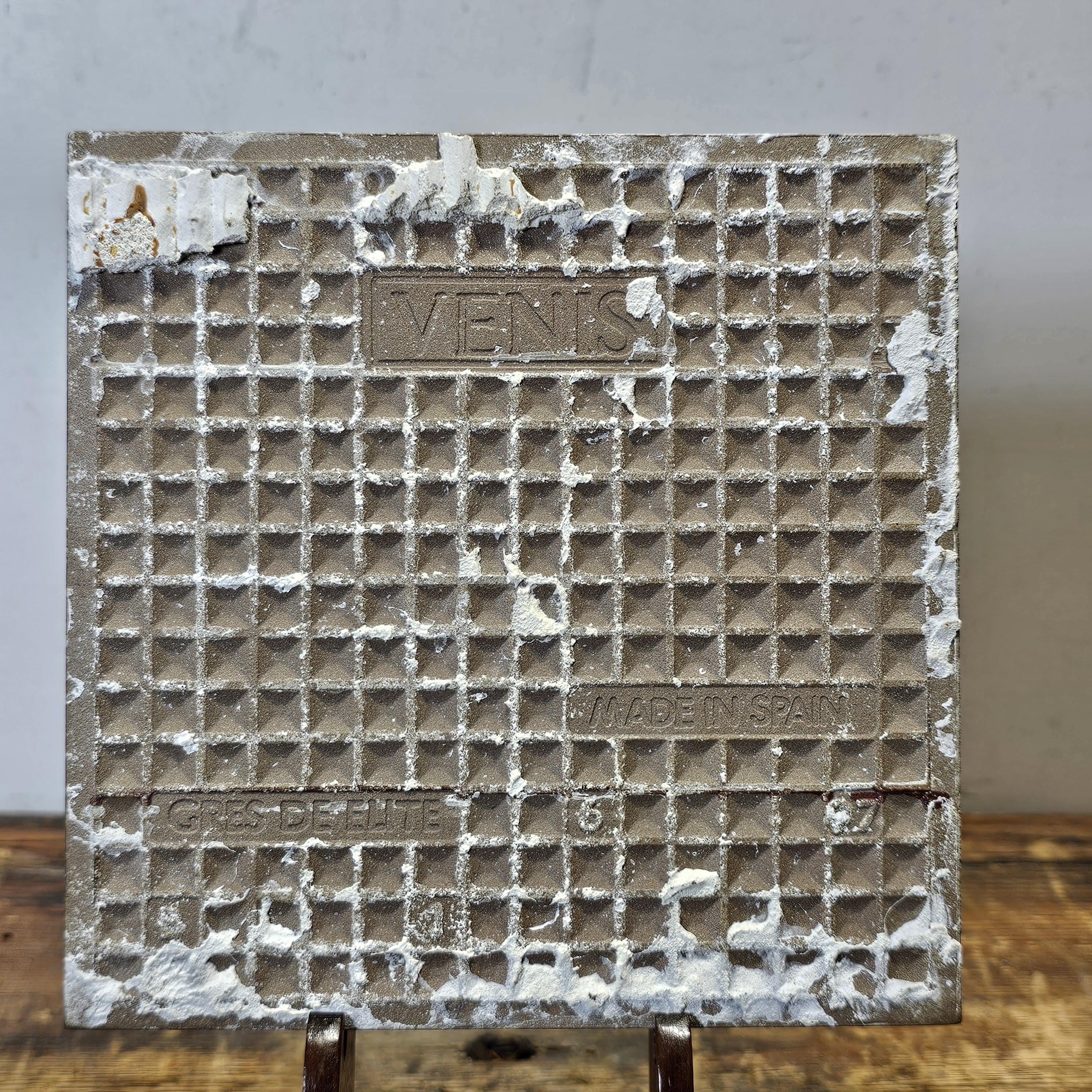 VENIS Made In Spain Gres De Elite Tile Trivet Antique Flower 6 x 6"