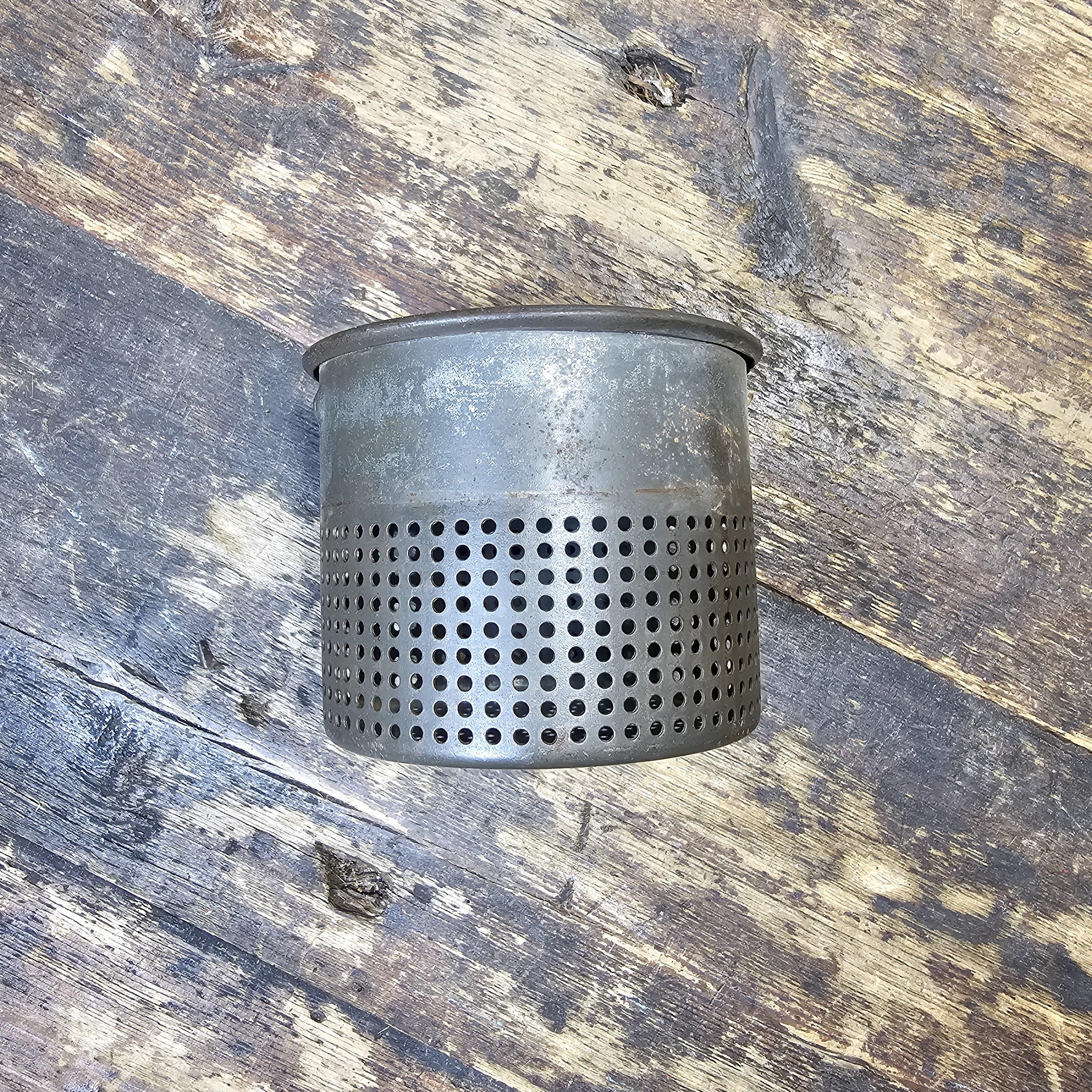 Vintage Red Metal Handle Potato Masher