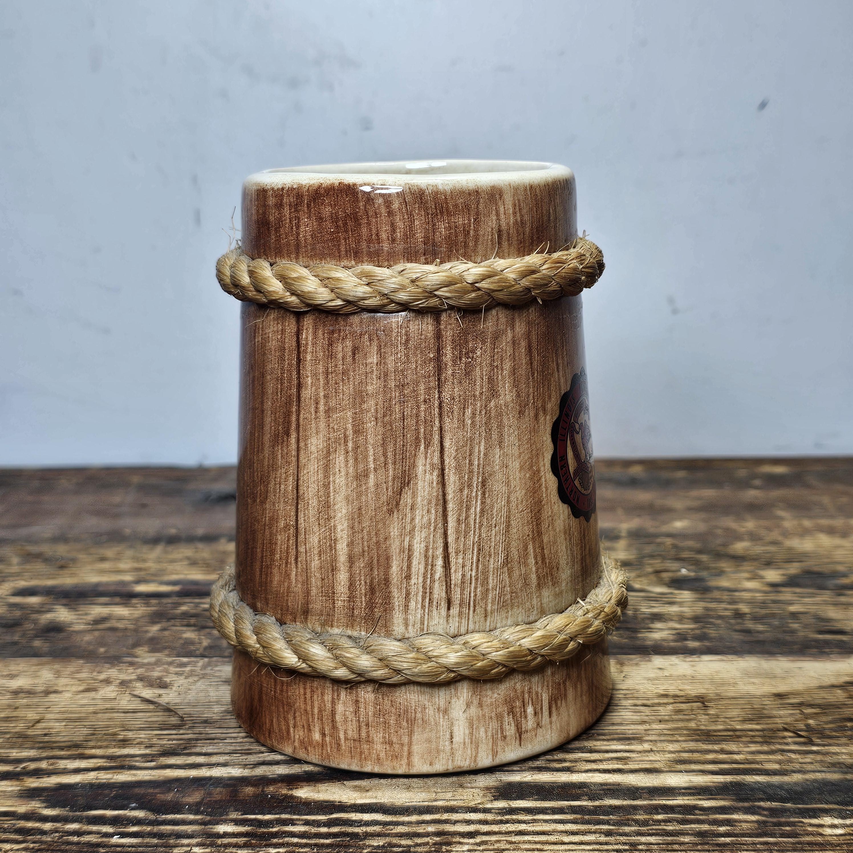 Vintage Northern Illinois University Mug With Rope 5.5"H