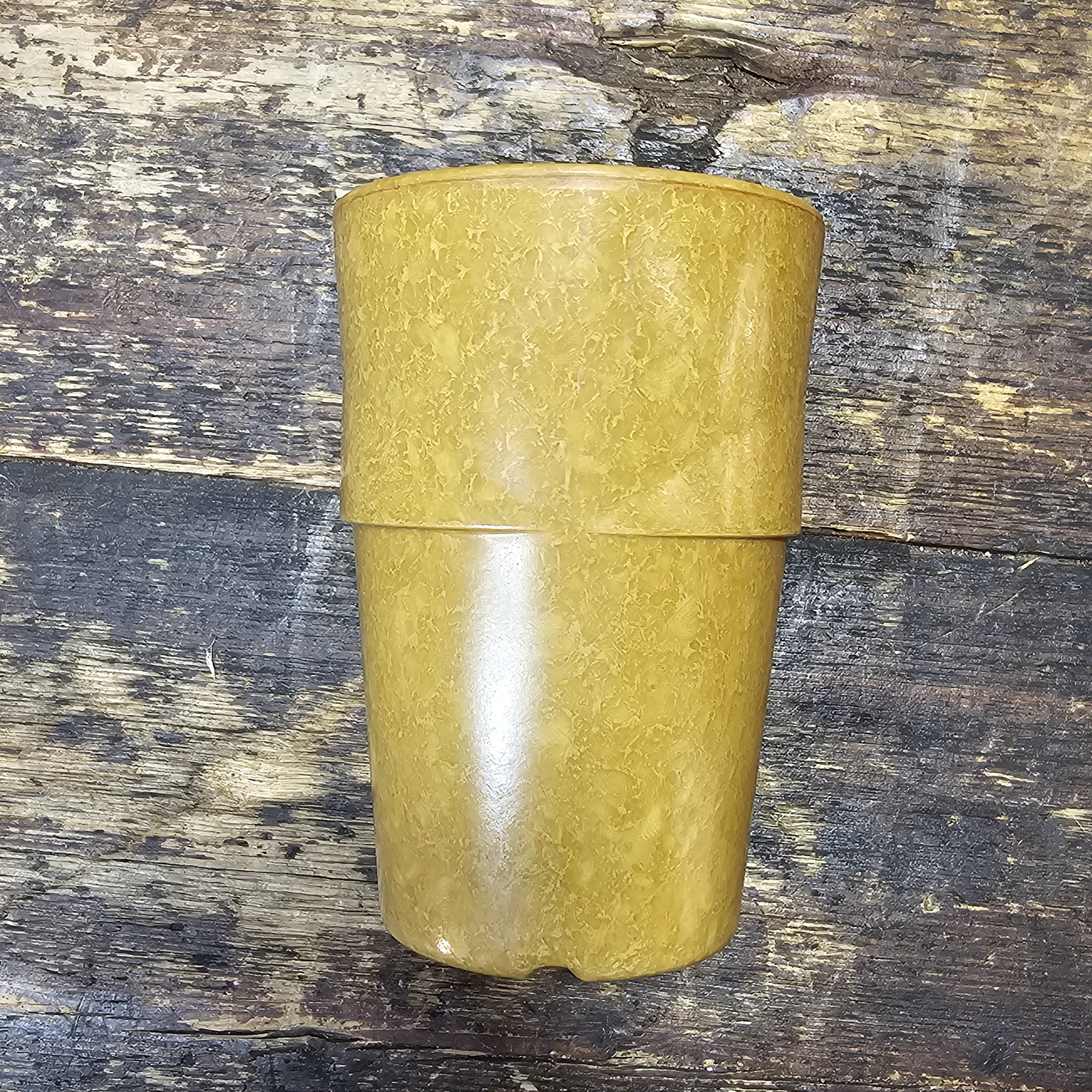 Set of 4 Halsey Inc Melmac Military Mess Hall Tumbler Cups 1960s