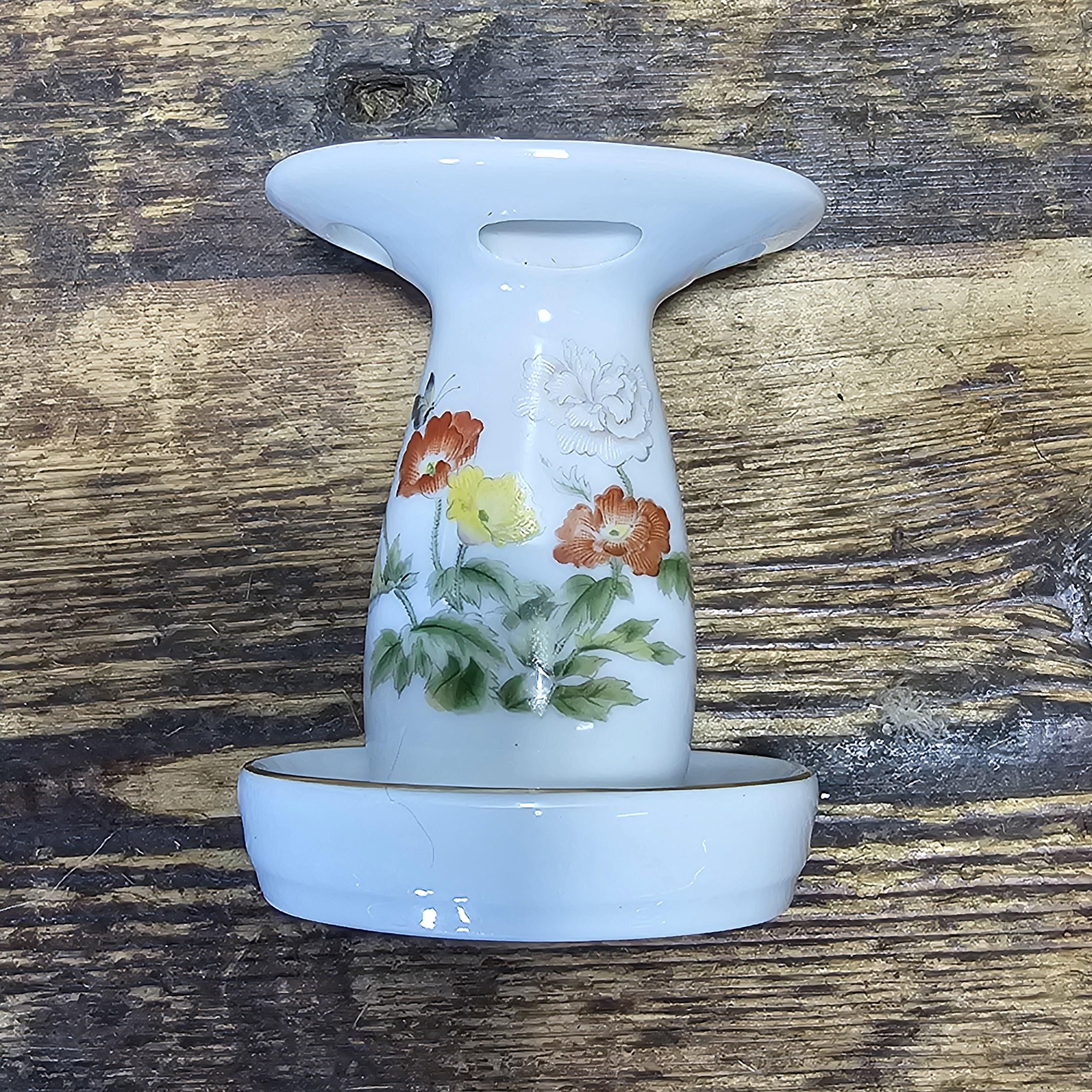 Takahashi San Francisco Ceramic Toothbrush Holder & Cup Tumbler Set 3.75"H