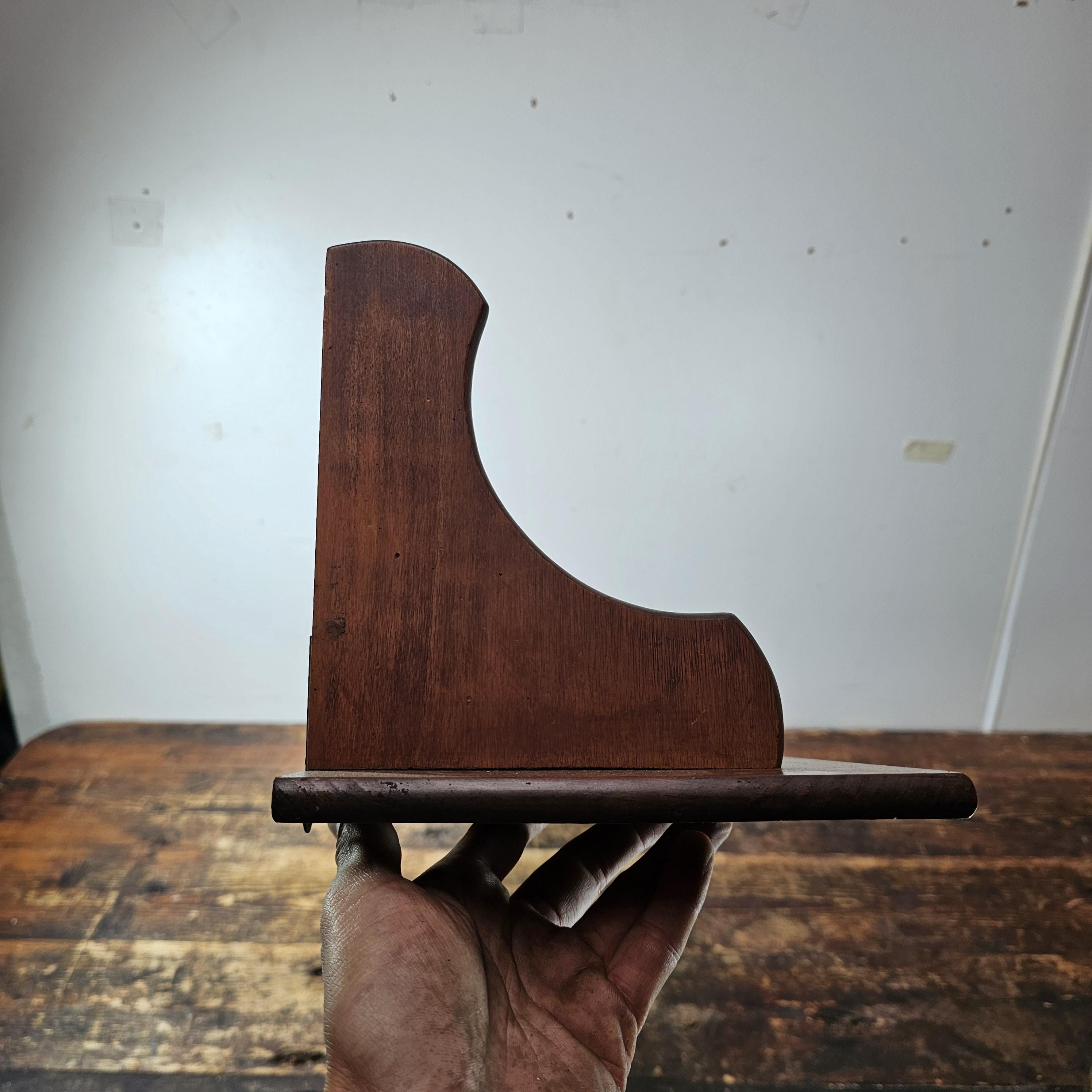 Sheryn's Maple Of California Wall Mount Kitchen Utensil Rack With Plate Groove