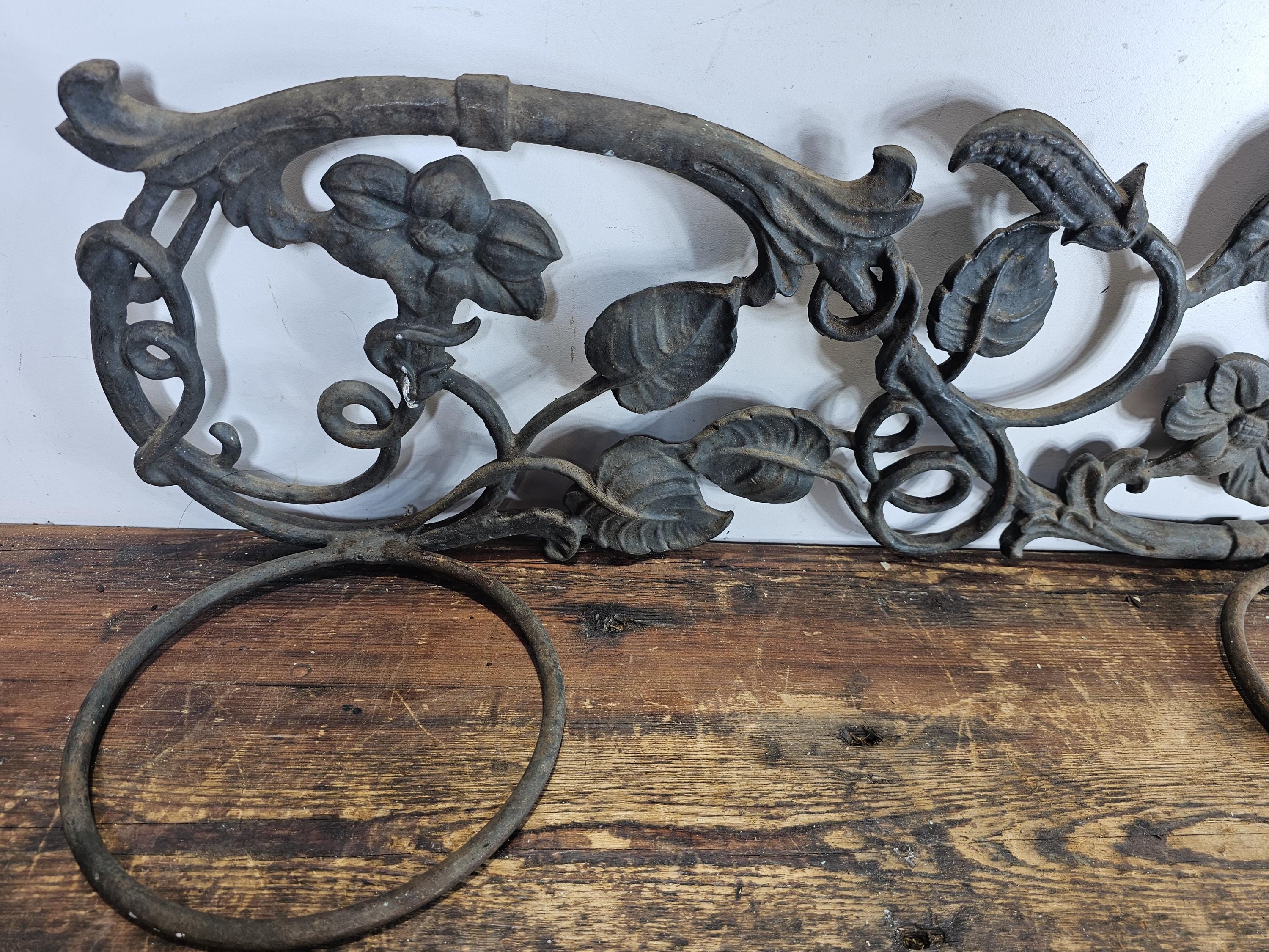 Victorian Style Cast Iron Wall Planter with Ivy Design 28.5"L x 9.5"H x 8.5"D