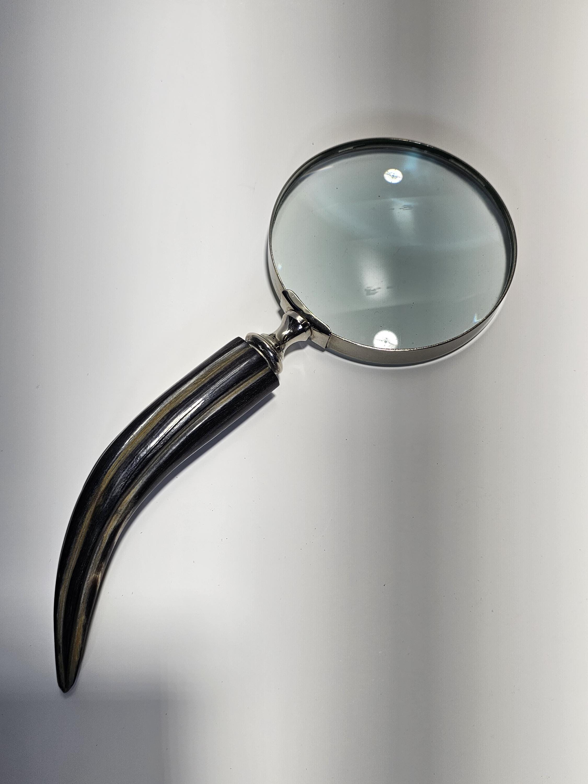 Faux Horn Handle Magnifying Glass & Letter Opener