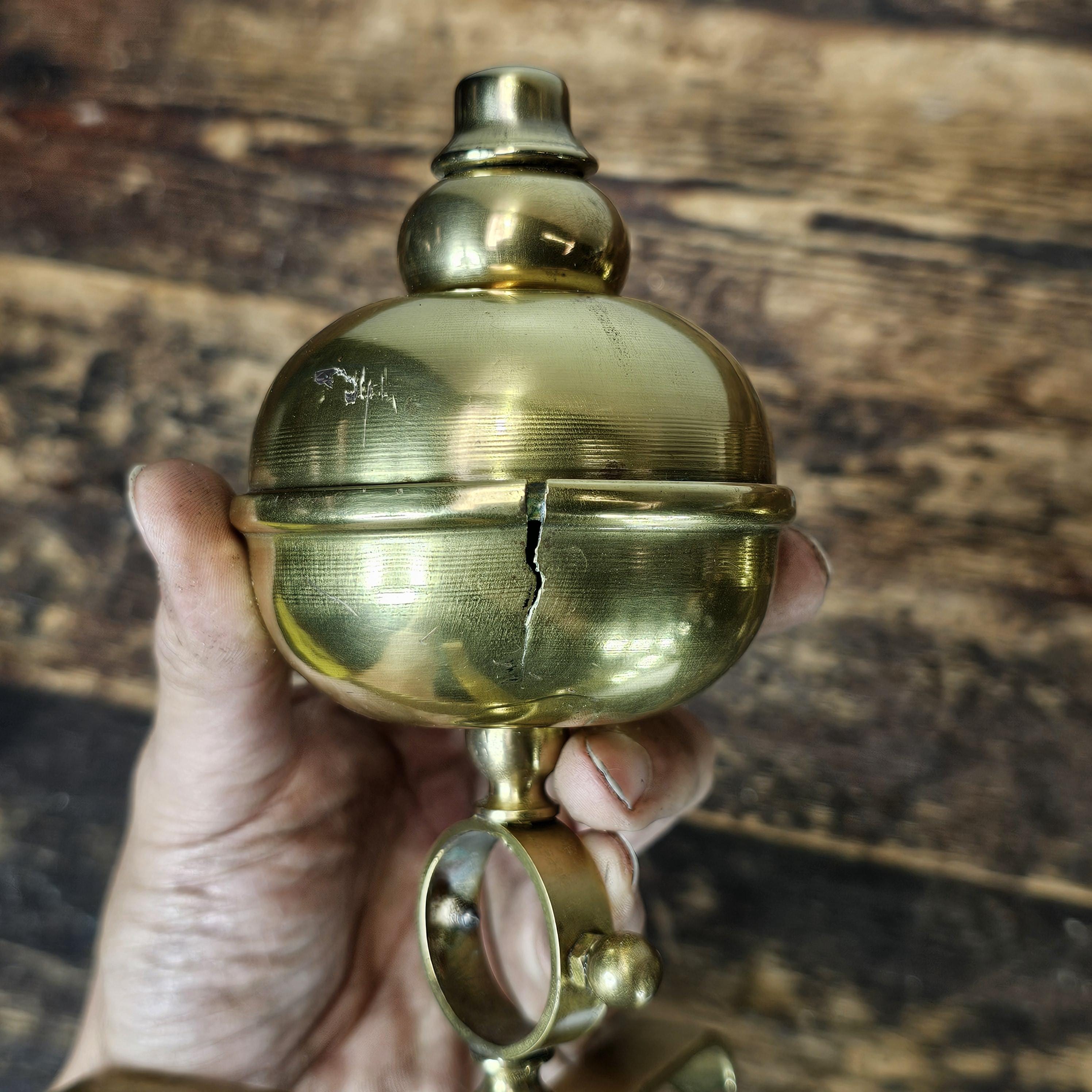 Set of 2 Brass Ornaments Vintage