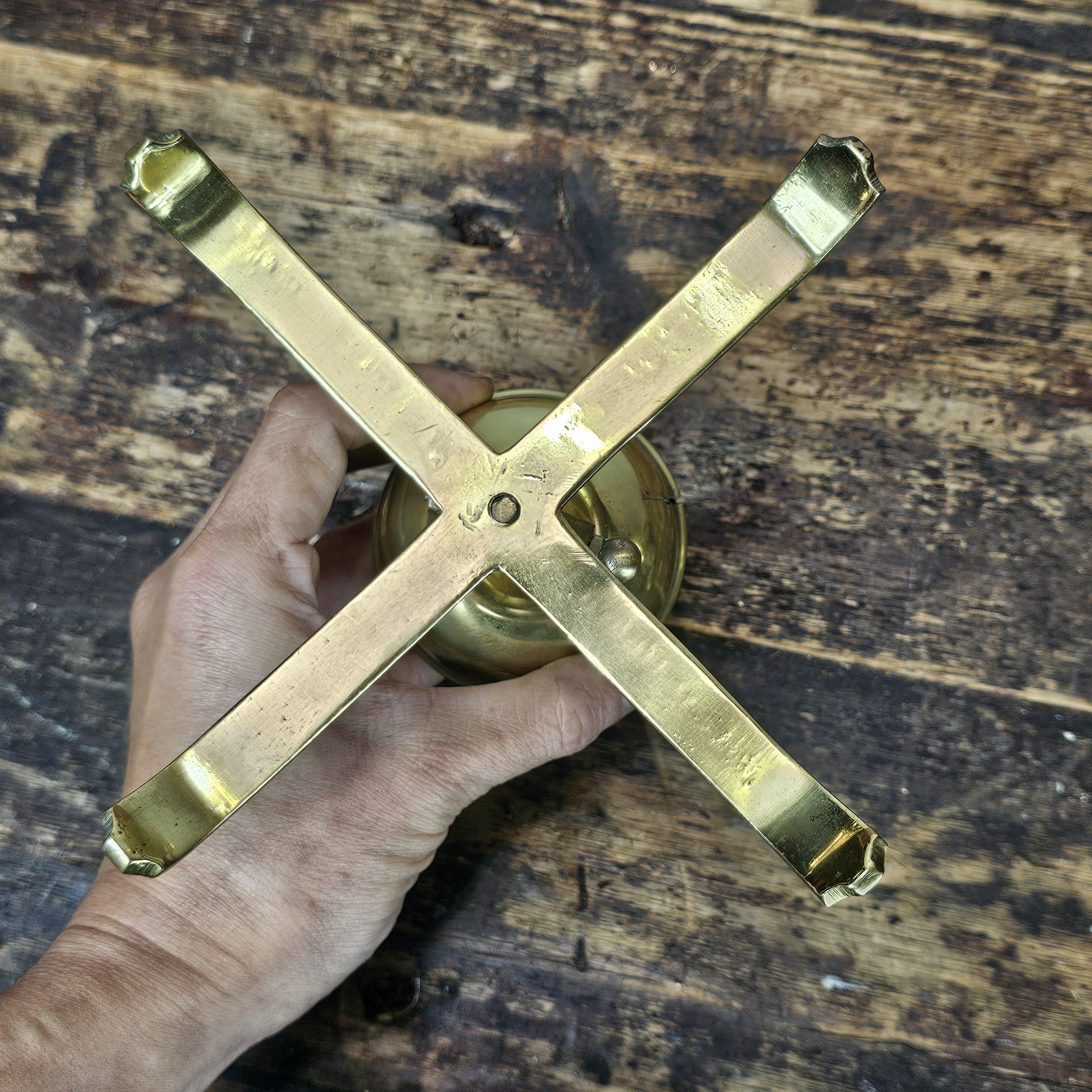 Set of 2 Brass Ornaments Vintage