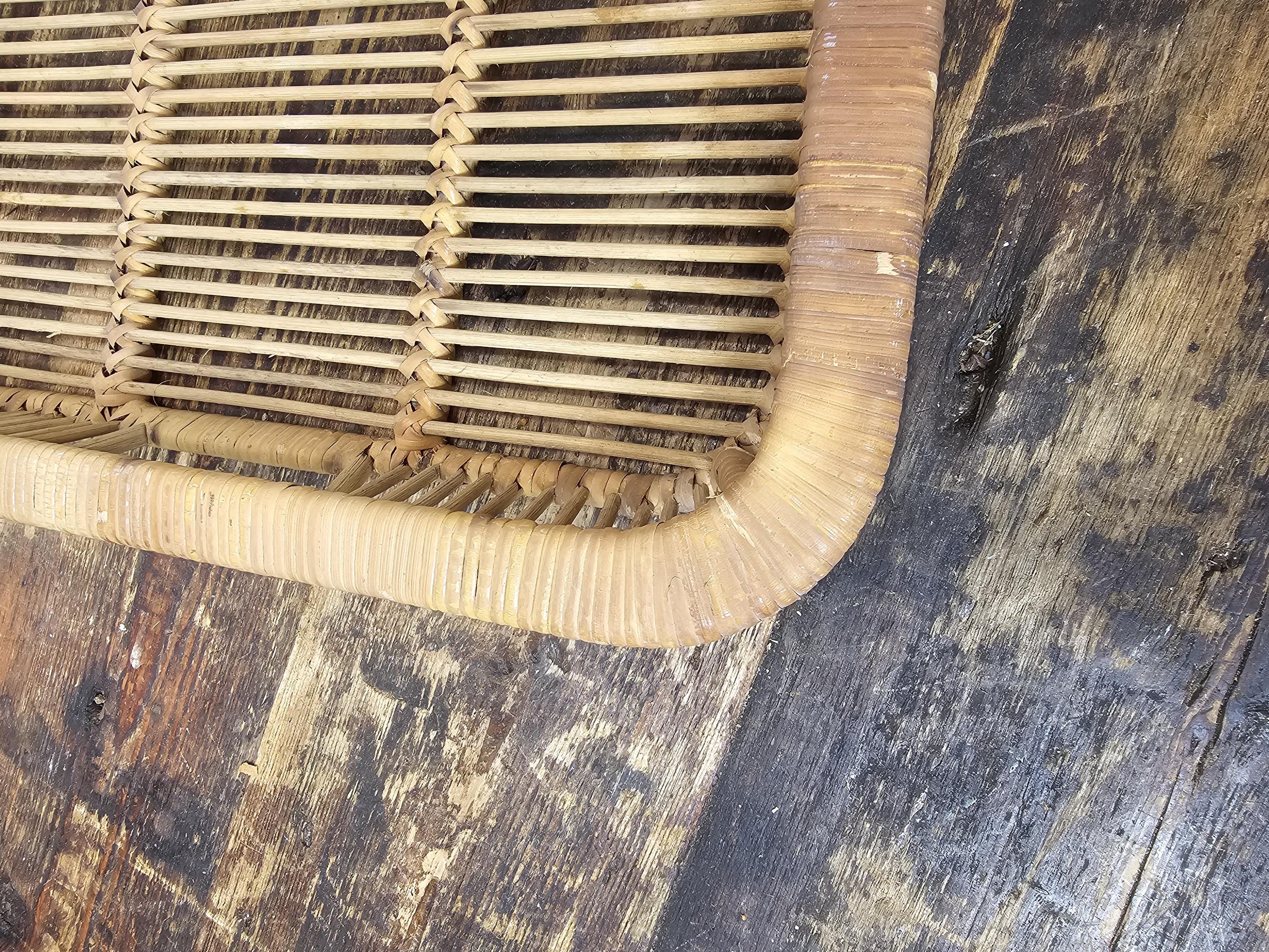 Artek Finland Danish Modern Rattan Tray 1960s