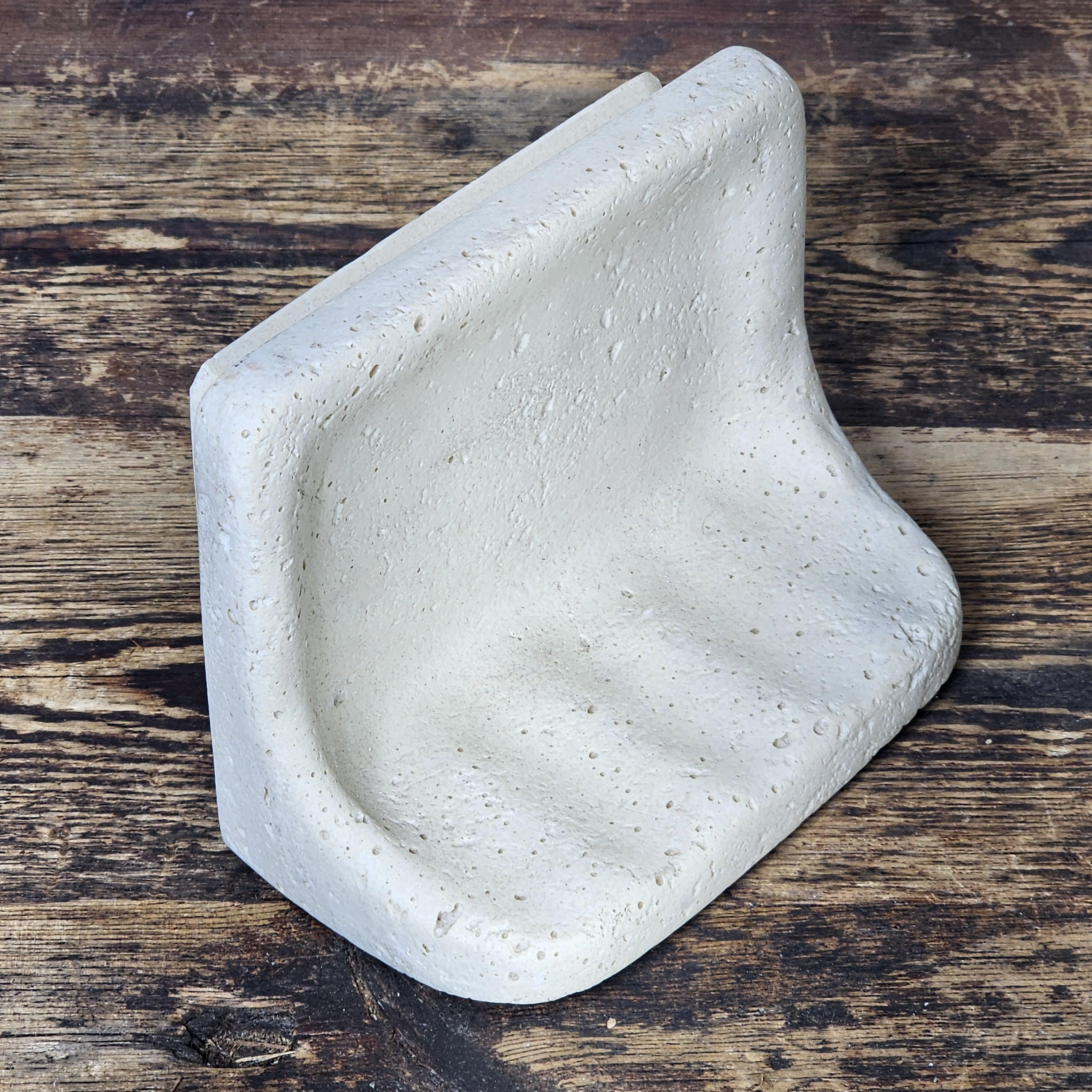 Cast Stone Soap Dish Holder For Shower Bathroom