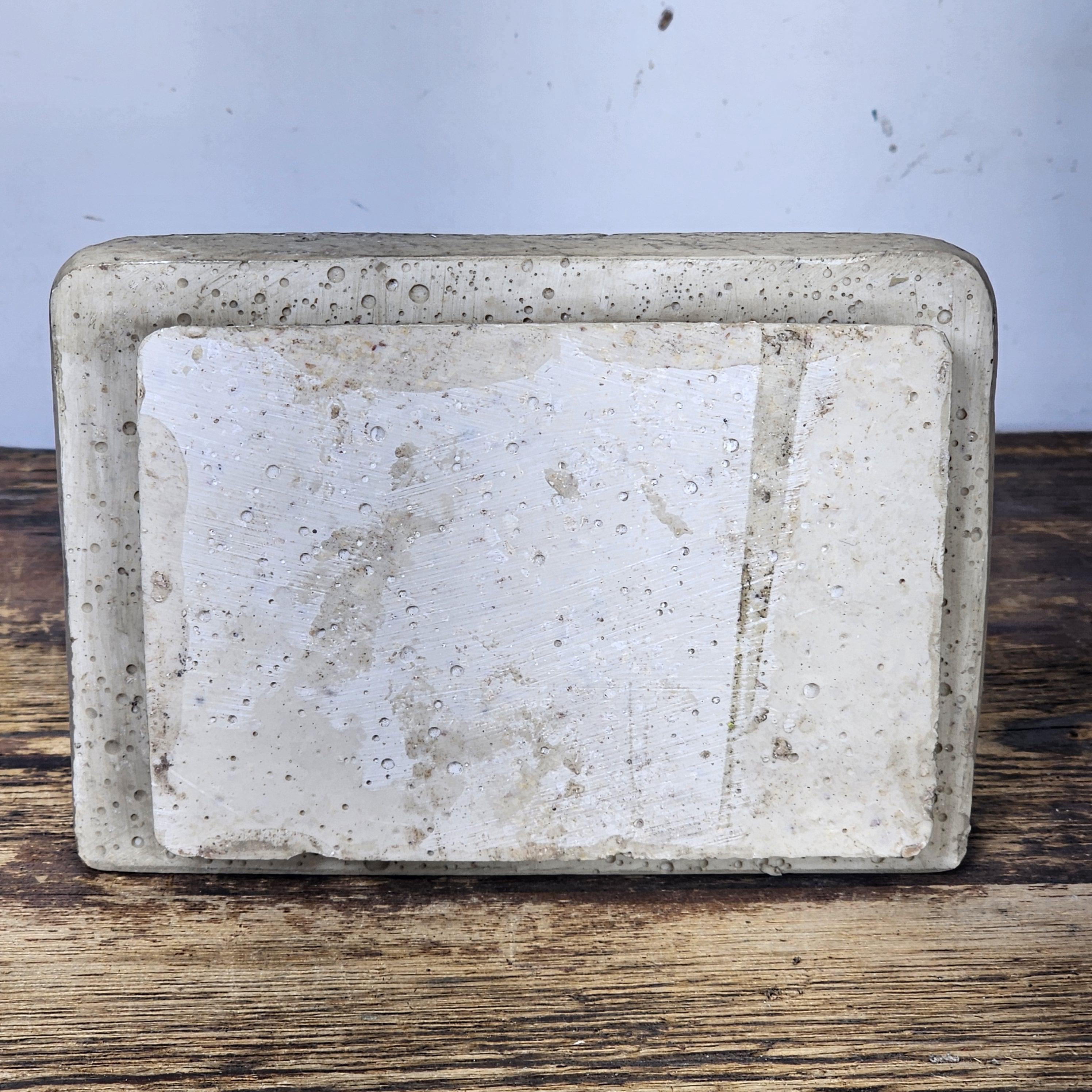 Cast Stone Soap Dish Holder For Shower Bathroom