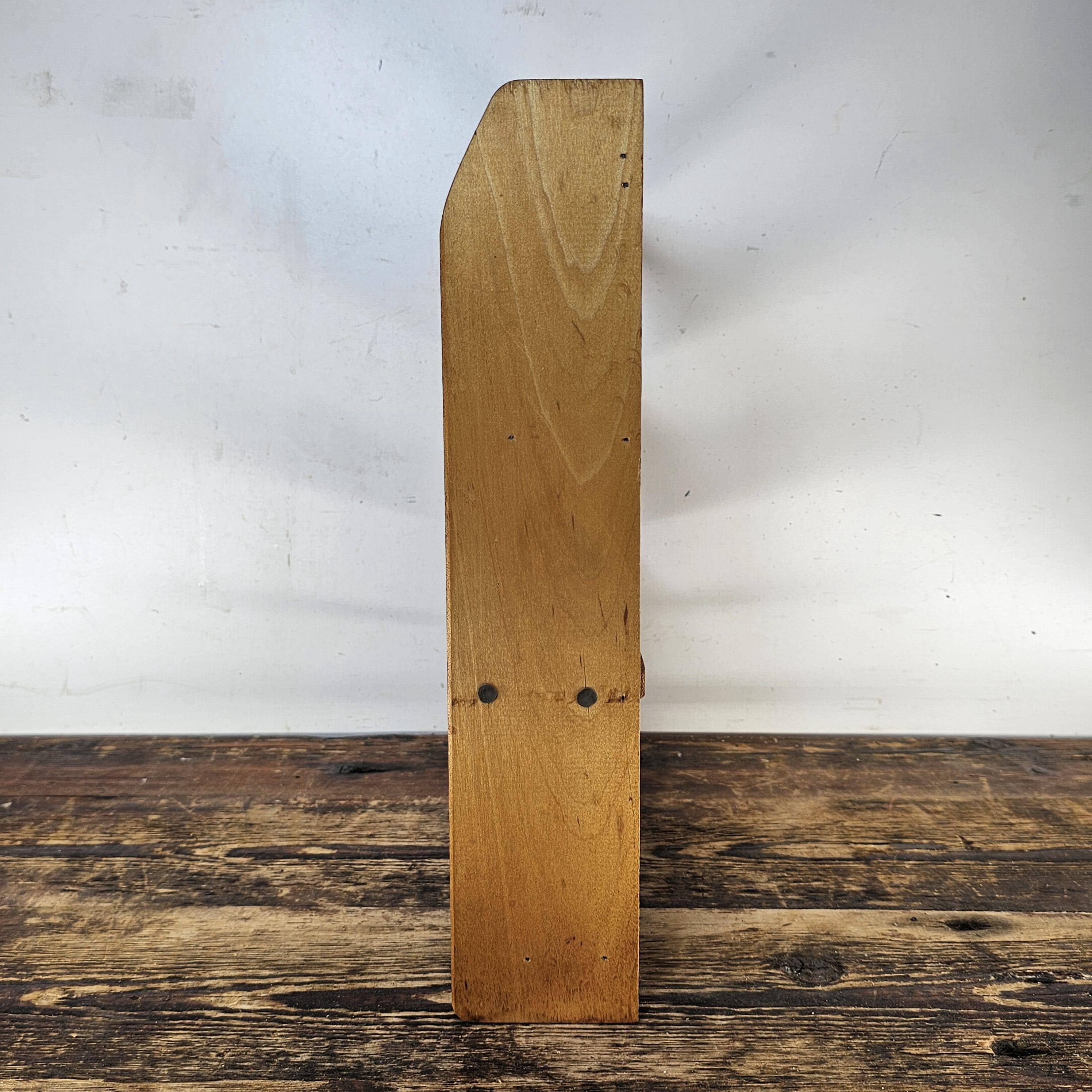 Vintage Rustic Wood Spice Cabinet Rack Wall Mounted 14"H x 12.75"W x 2.75"D