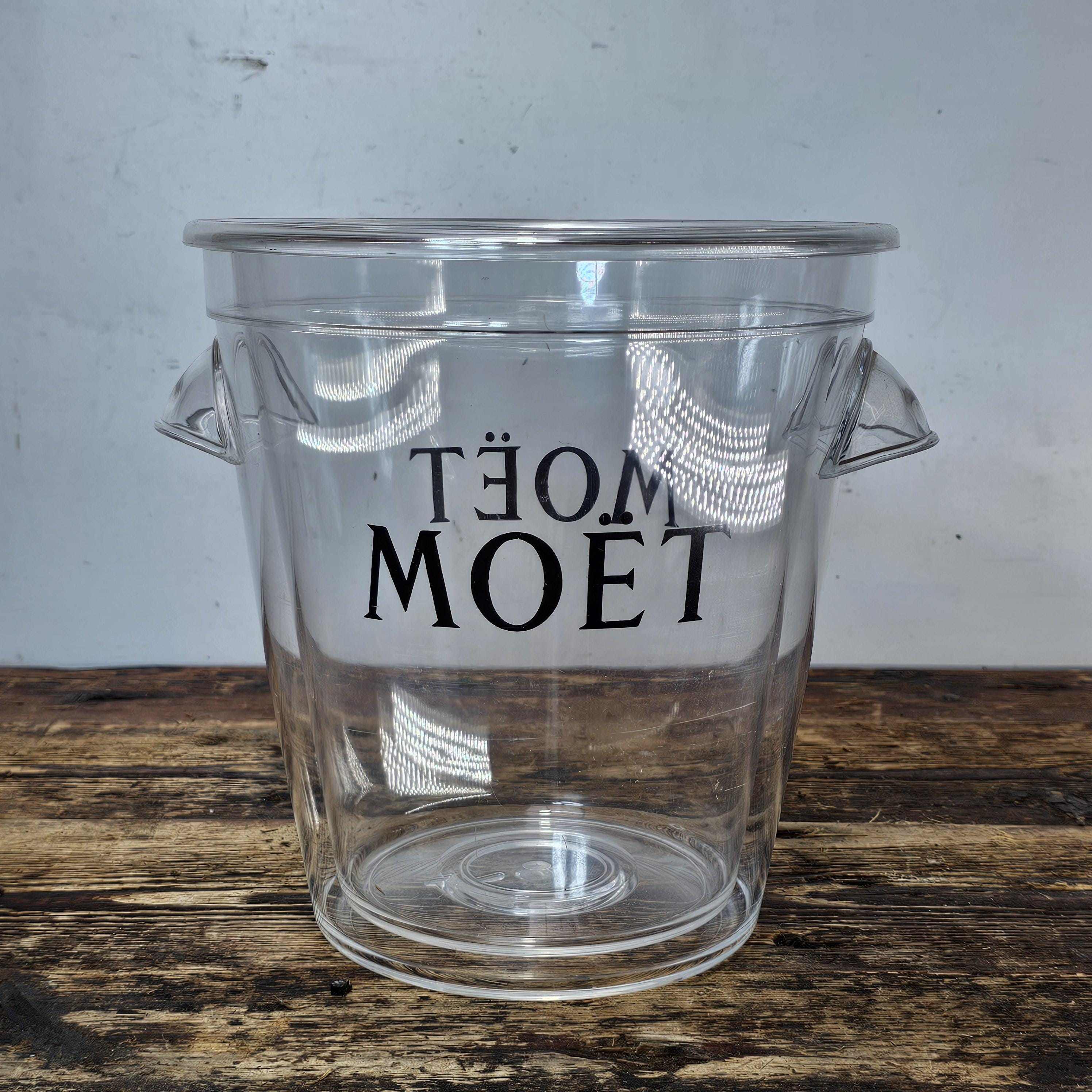 Moet & Chandon Champagne Ice Bucket Clear Acrylic