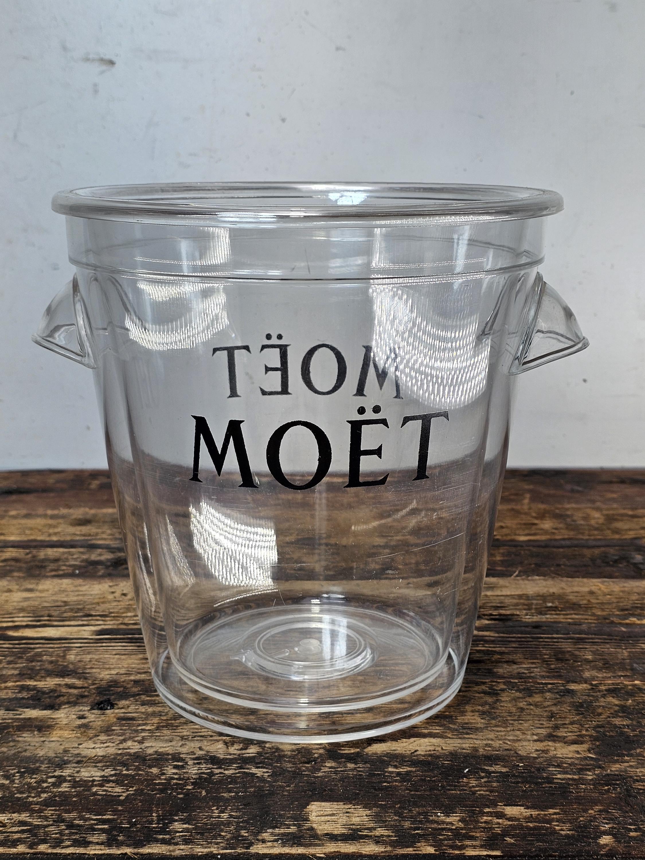 Moet & Chandon Champagne Ice Bucket Clear Acrylic