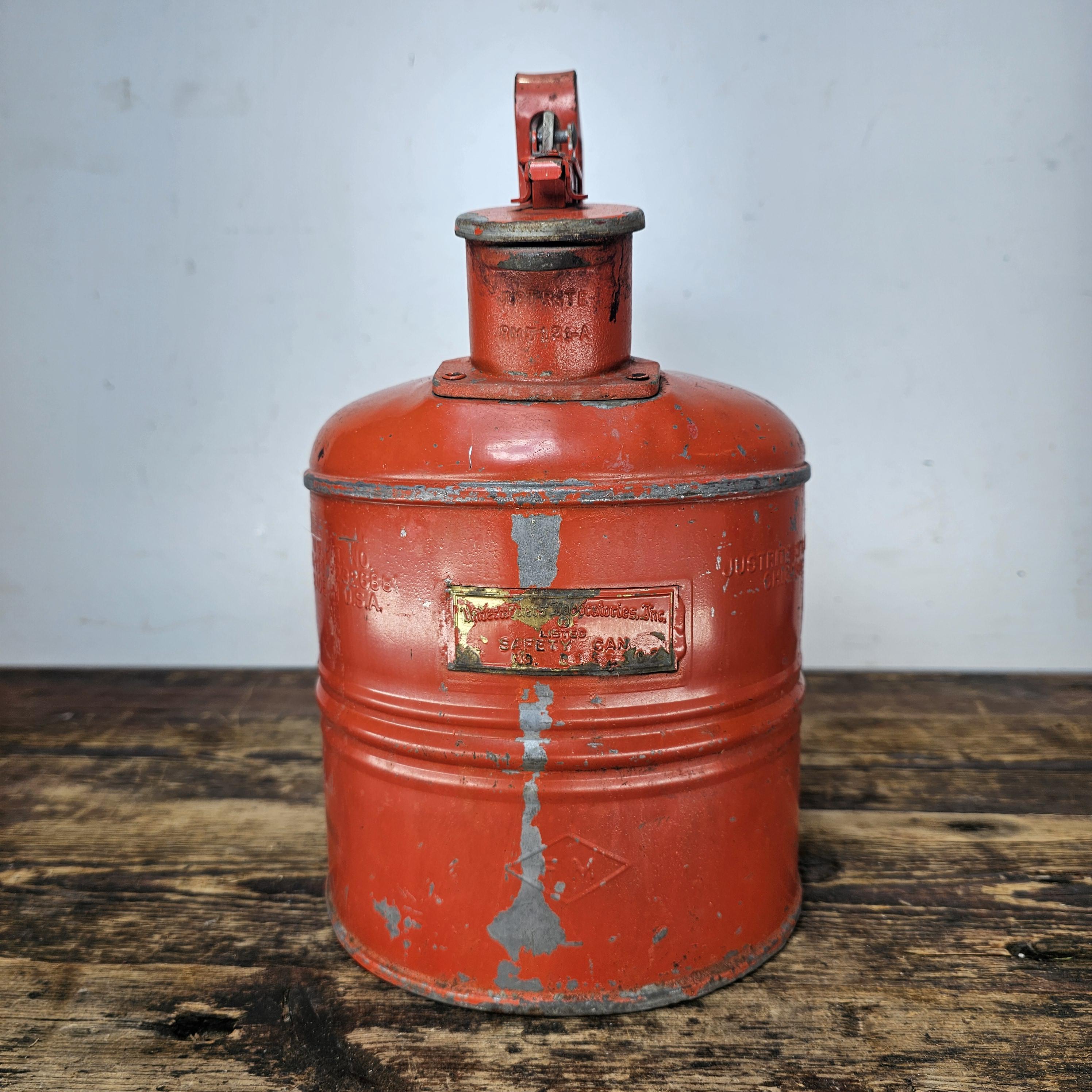 Justrite Steel Safety Can with Trigger-Handle 1 Gallon Gas Can