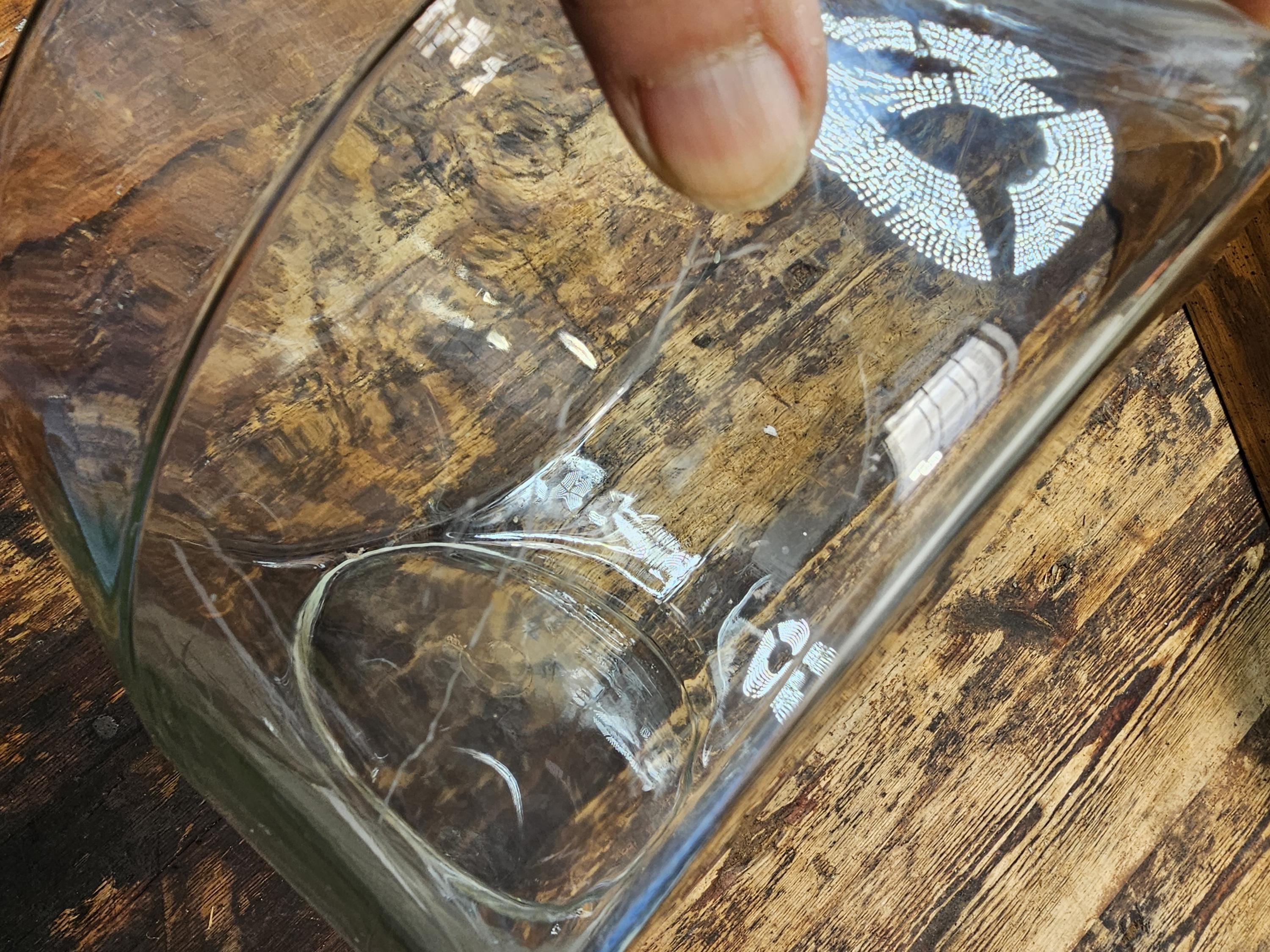 Anchor Hocking Goldfish Betta Glass Drum Bowl 2 Gallon 10"W x 10.5"H x 6.5"D