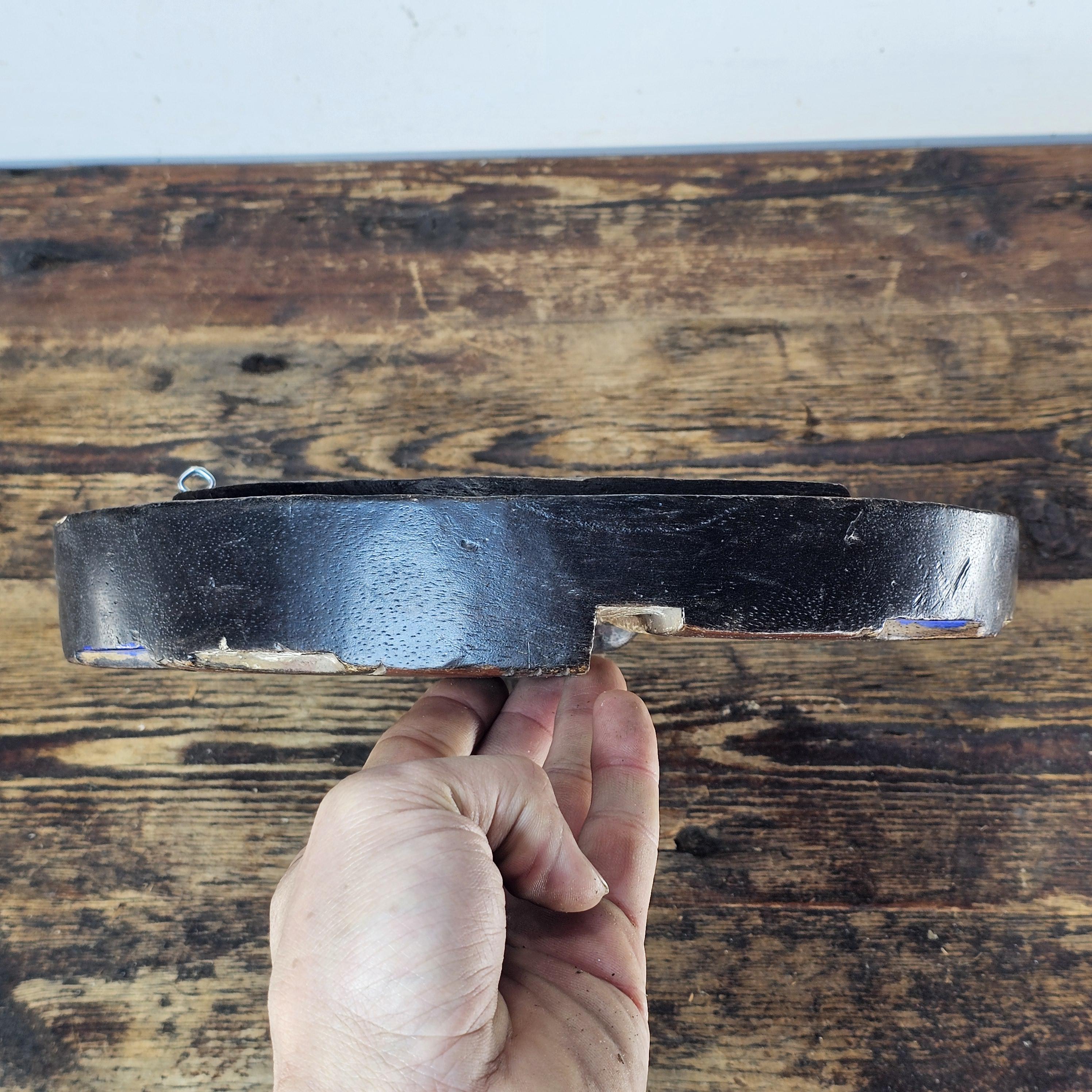 African Teke Face Mask From the Congo Republics And Gabon Kidumu 11" Diam x 2"D