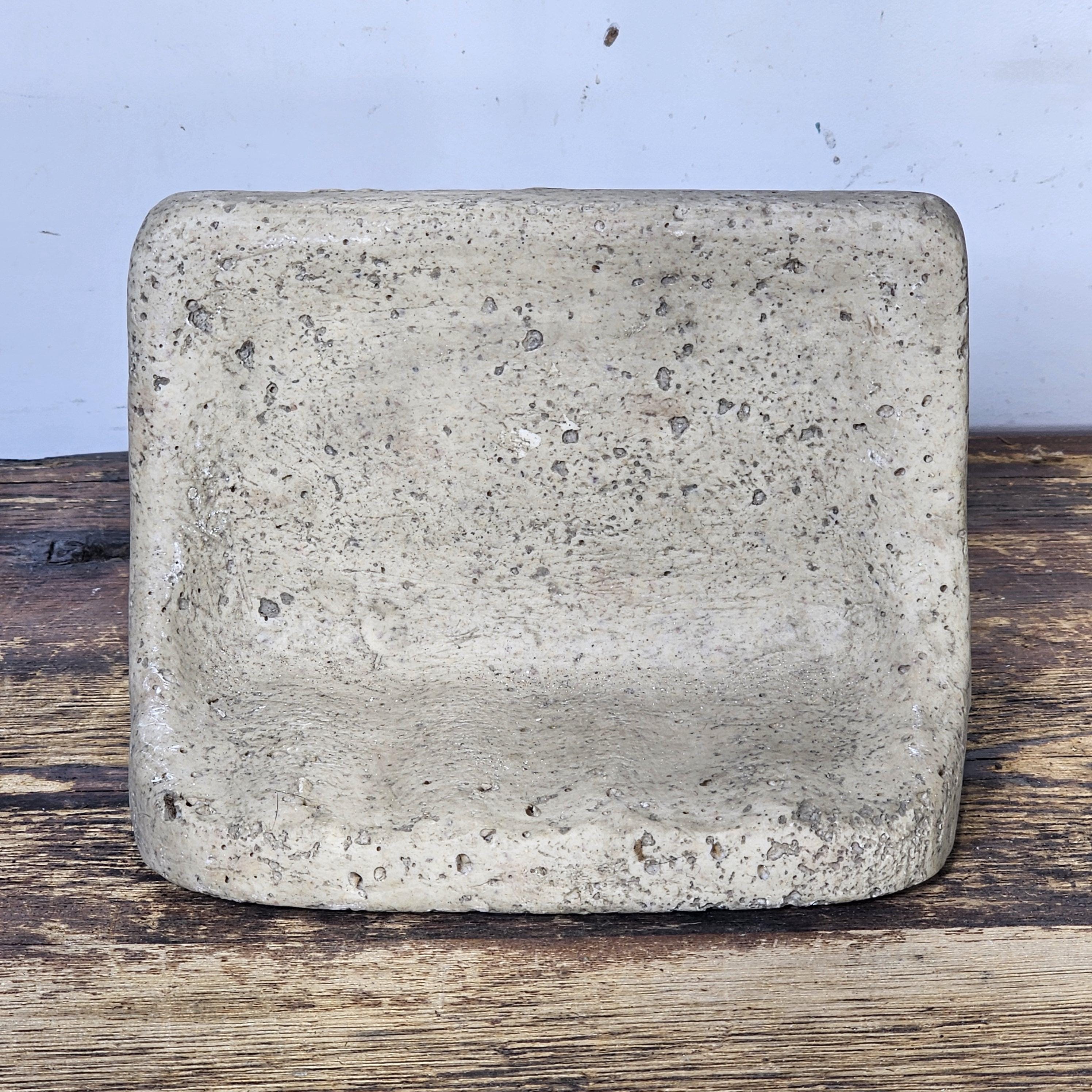 Cast Stone Soap Dish Holder For Shower Bathroom