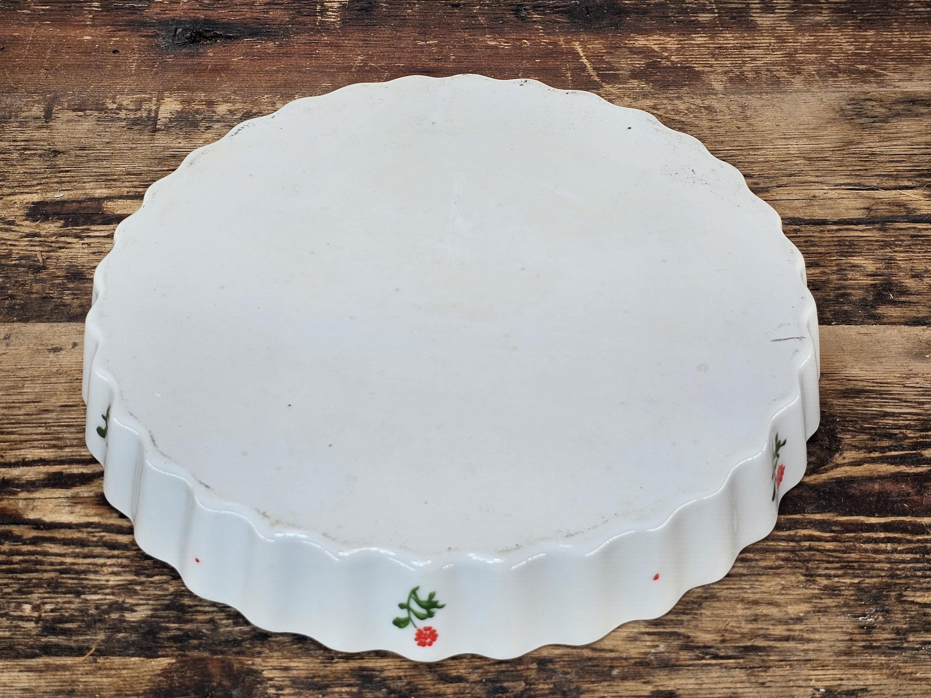 Retro Floral Kitchen Set /Creamer/Ramekins/Covered Casserole Dish/Pie Dish