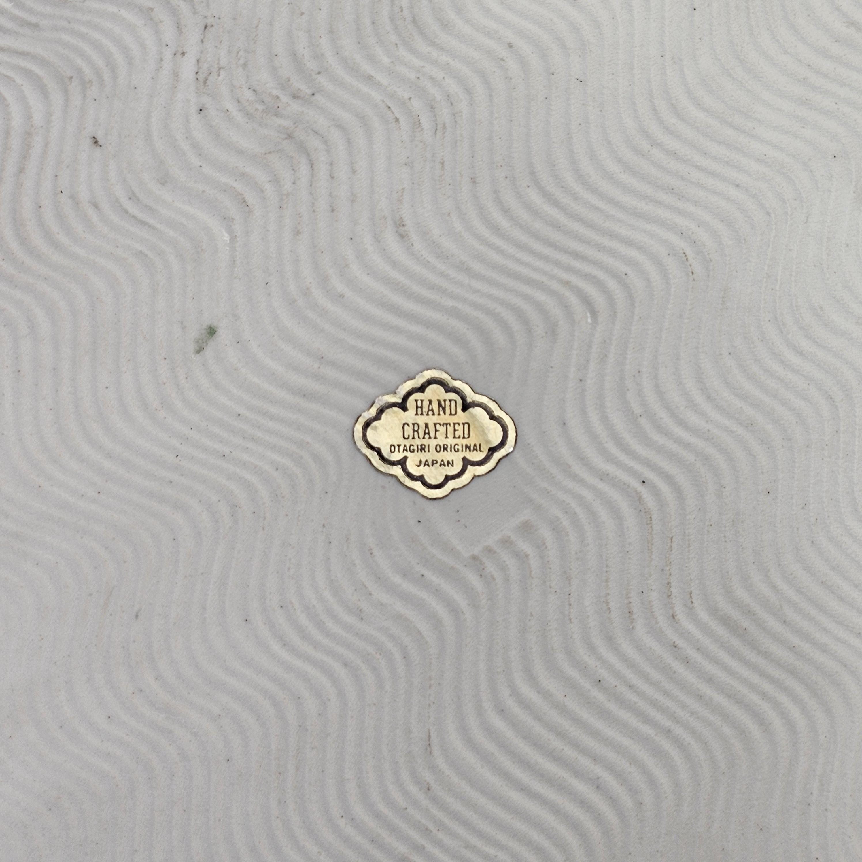 Vintage Otagiri Japan Hand Crafted Glazed 5 Candle Holder Plate