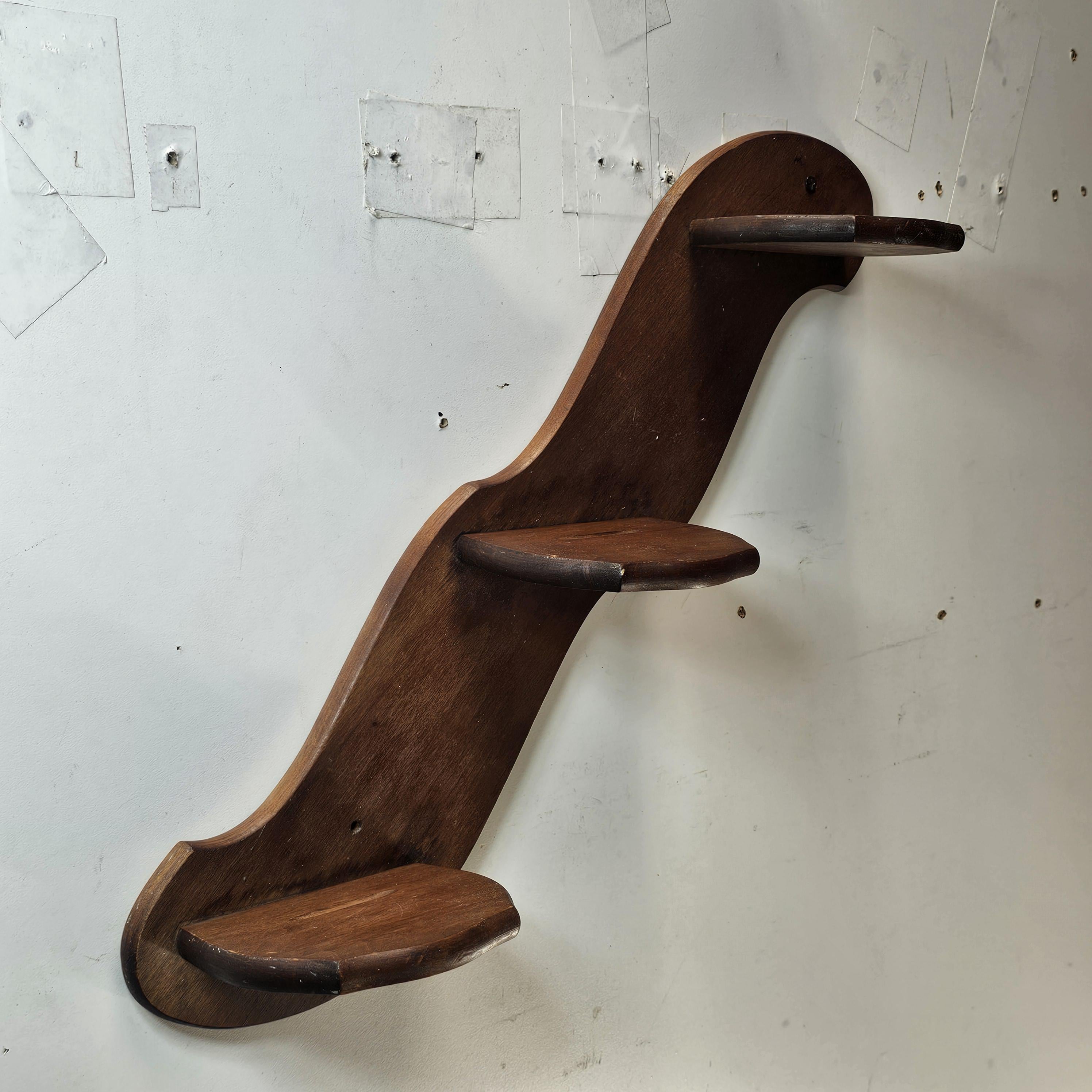 Sheryn's Maple Of California 3-Tier Wall Display Shelf Rack With Plate Groove