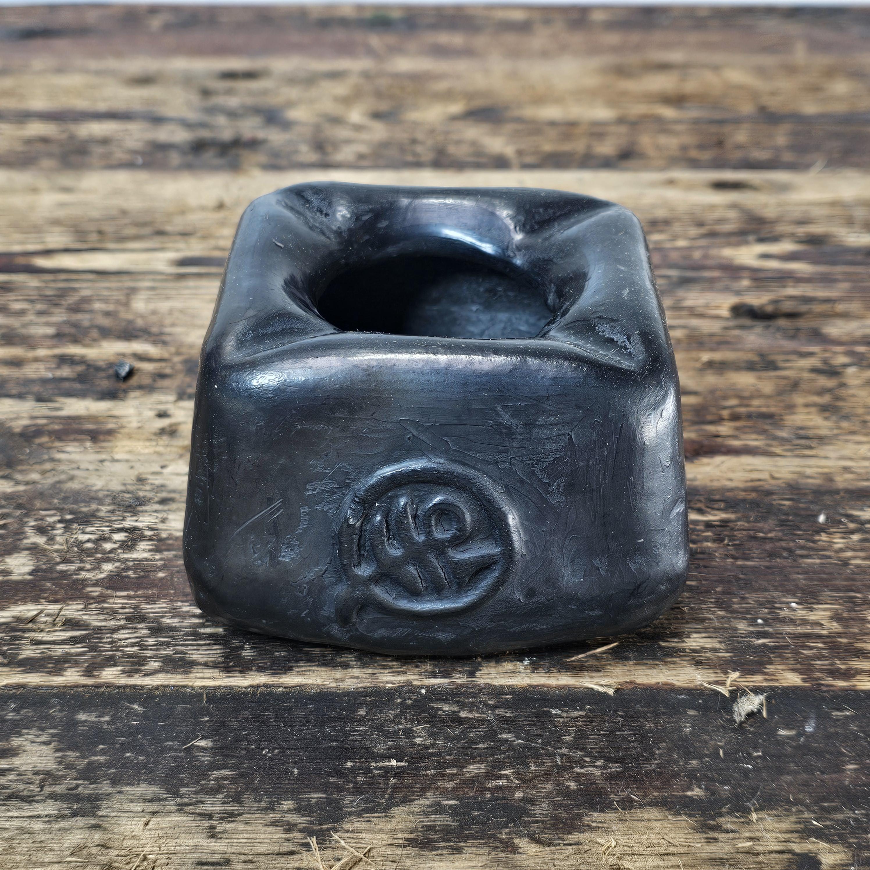 Vintage Oaxaca Black Clay Ashtray Hotel Camino Real In Puerto Vallarta