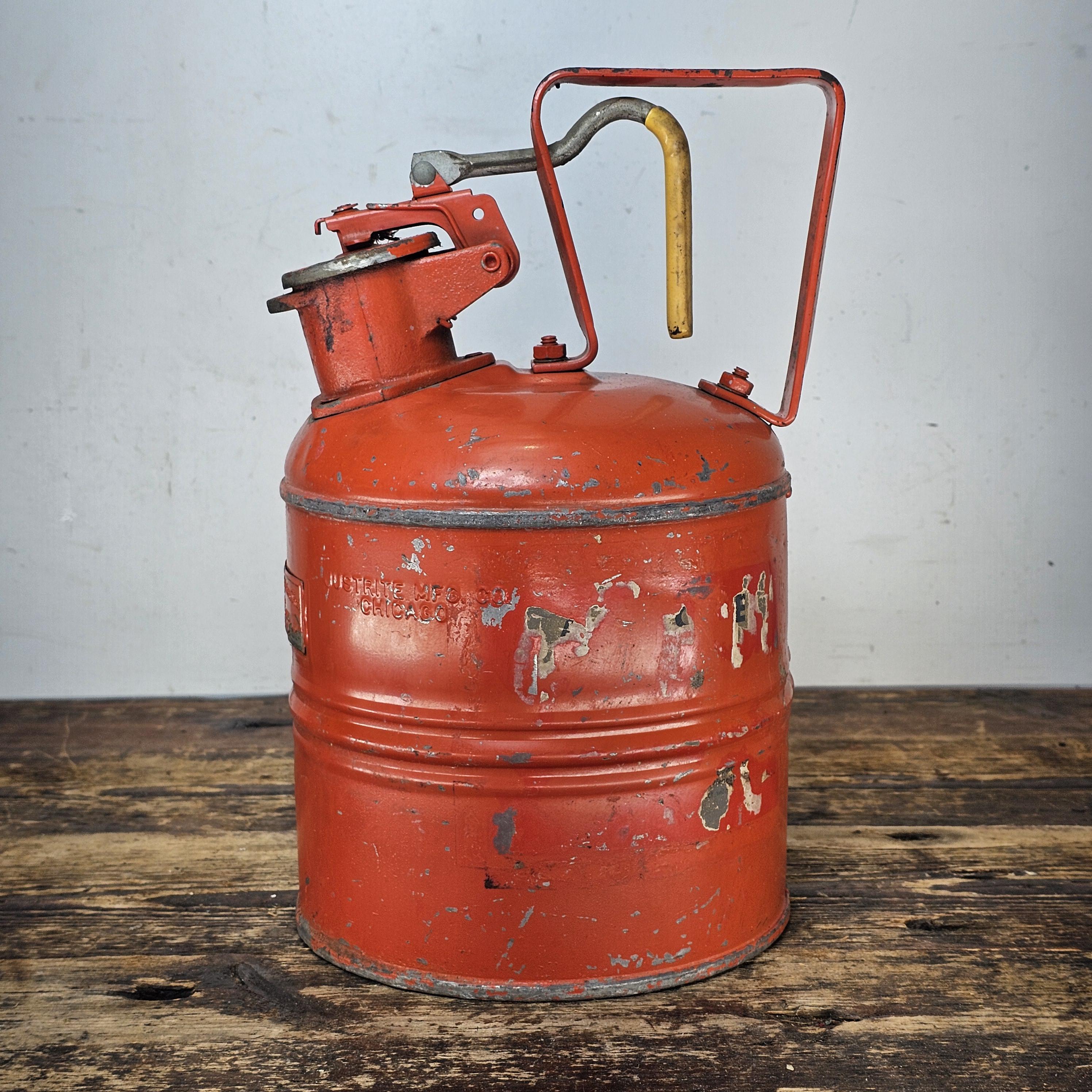 Justrite Steel Safety Can with Trigger-Handle 1 Gallon Gas Can