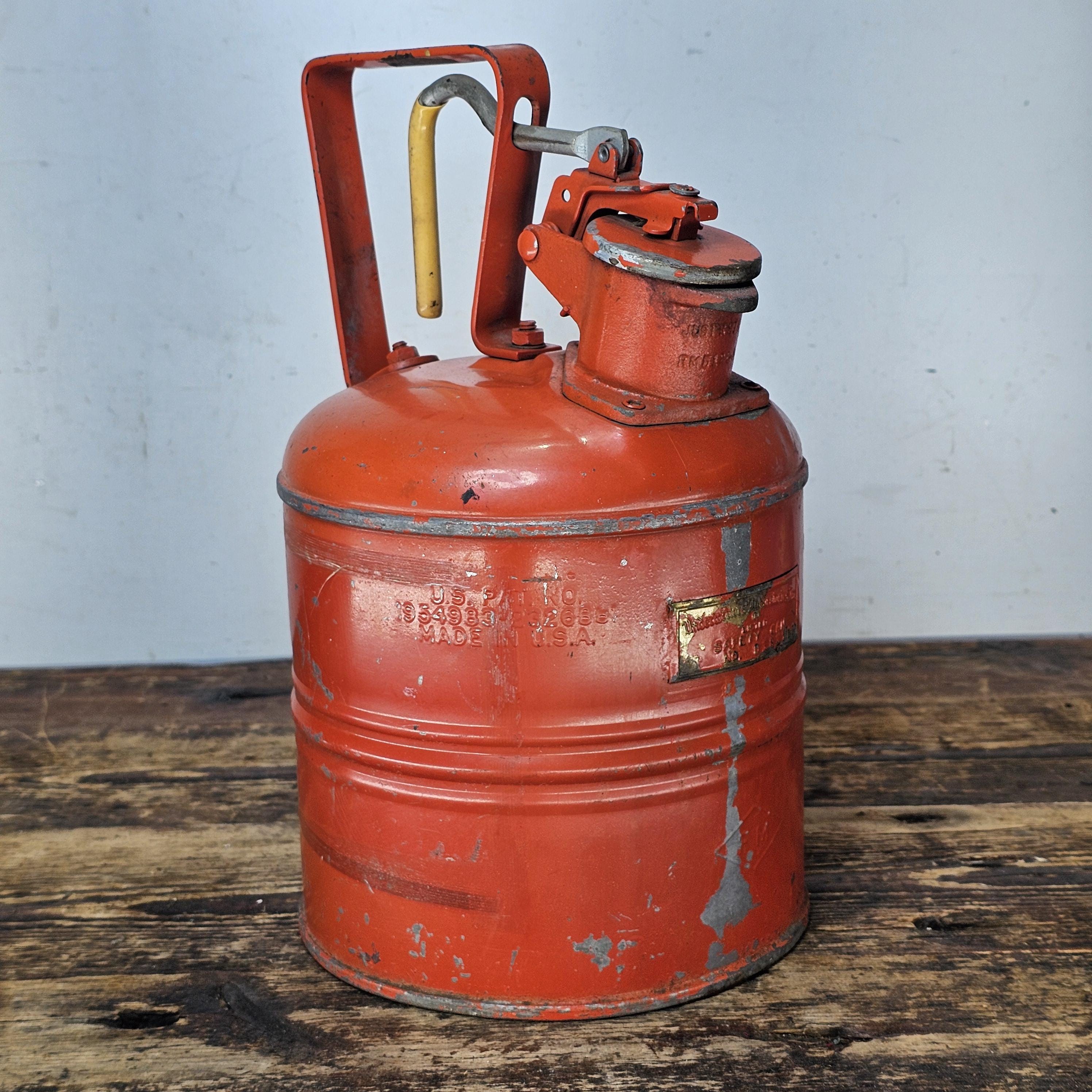 Justrite Steel Safety Can with Trigger-Handle 1 Gallon Gas Can