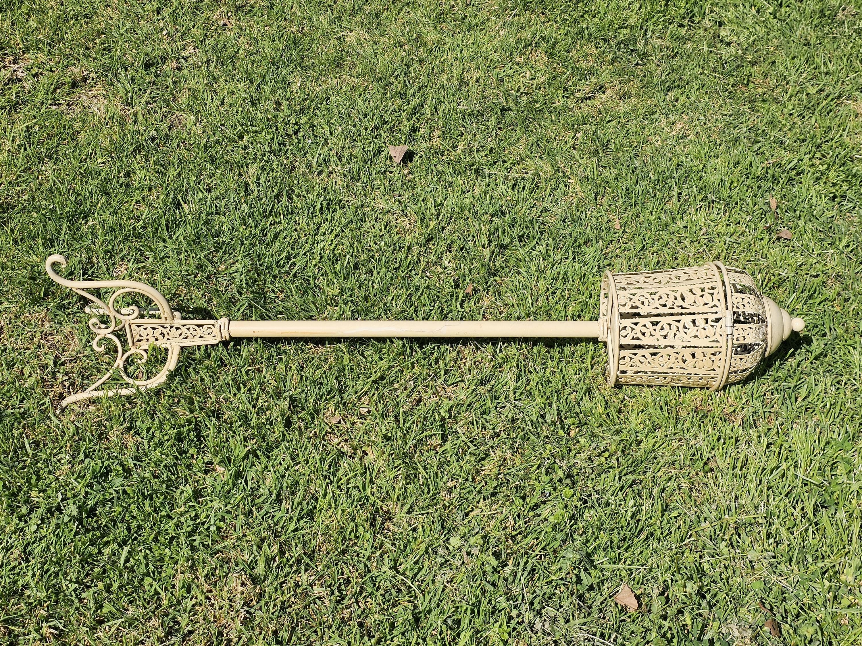 Vintage Style Birdcage Candle Holder Stand 45"H