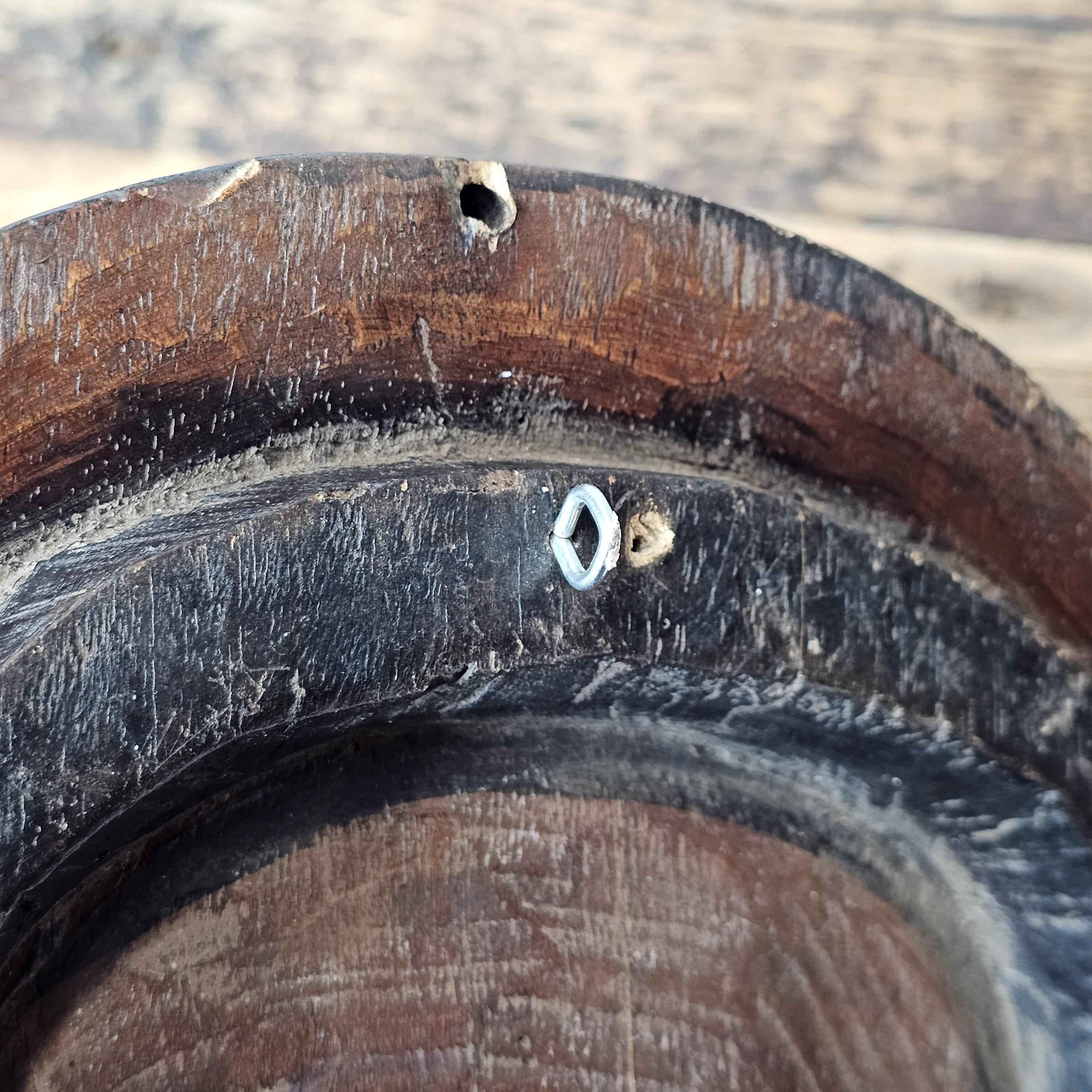 African Teke Face Mask From the Congo Republics And Gabon Kidumu 11" Diam x 2"D