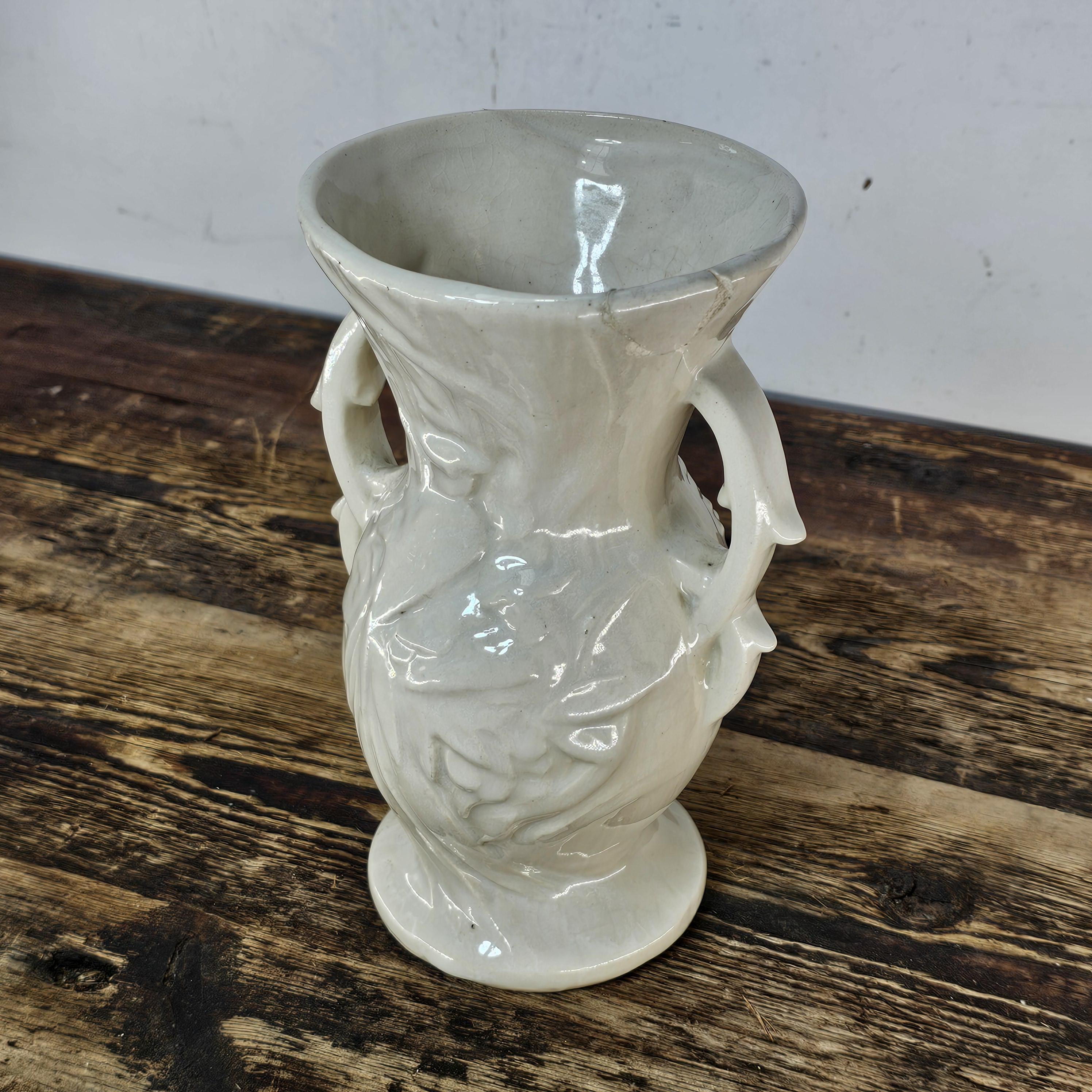 Vintage McCoy Bird of Paradise Vase 1940s (Has Damage)