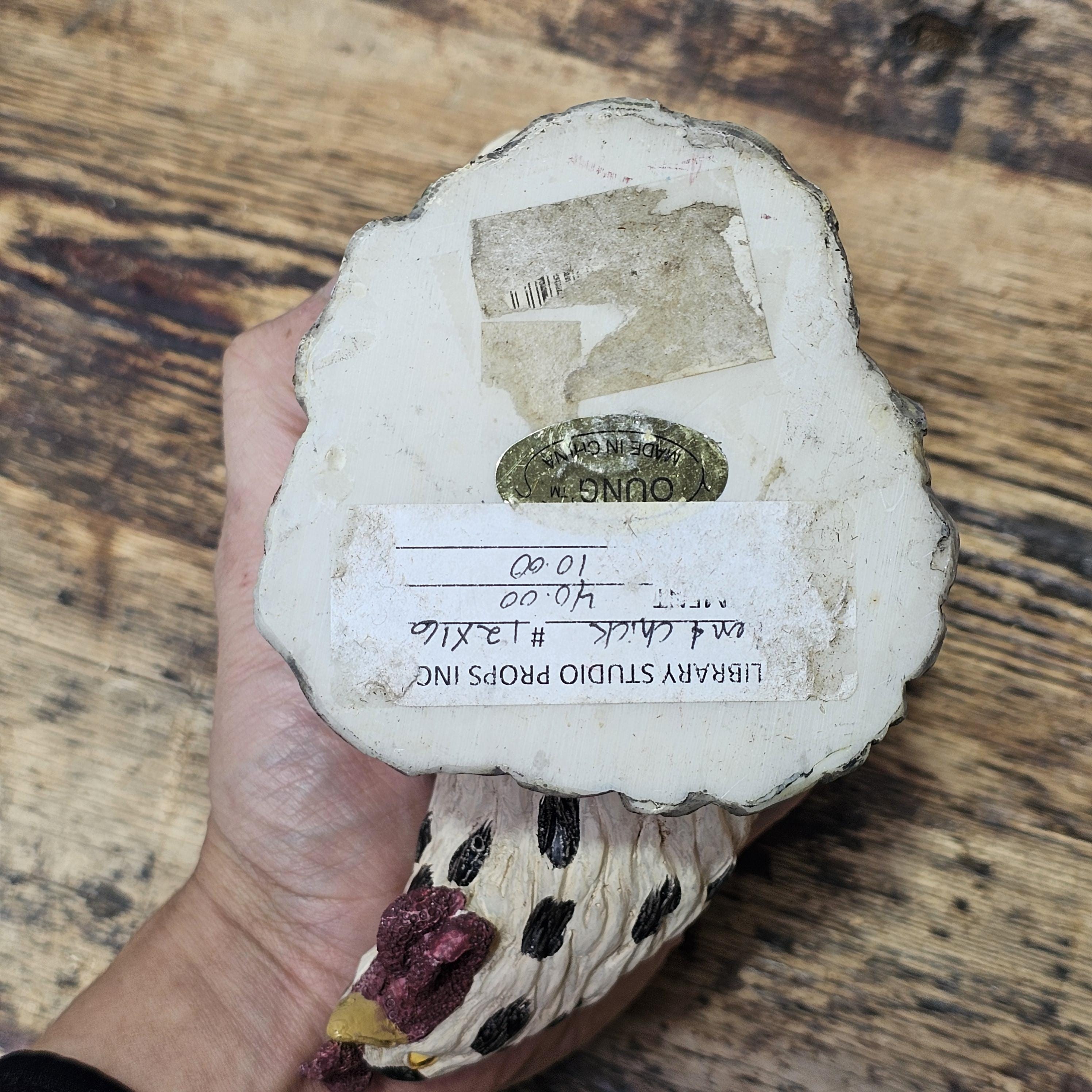 Youngs Inc. Chicken Hen & Baby Chick Resin Figure 7"H