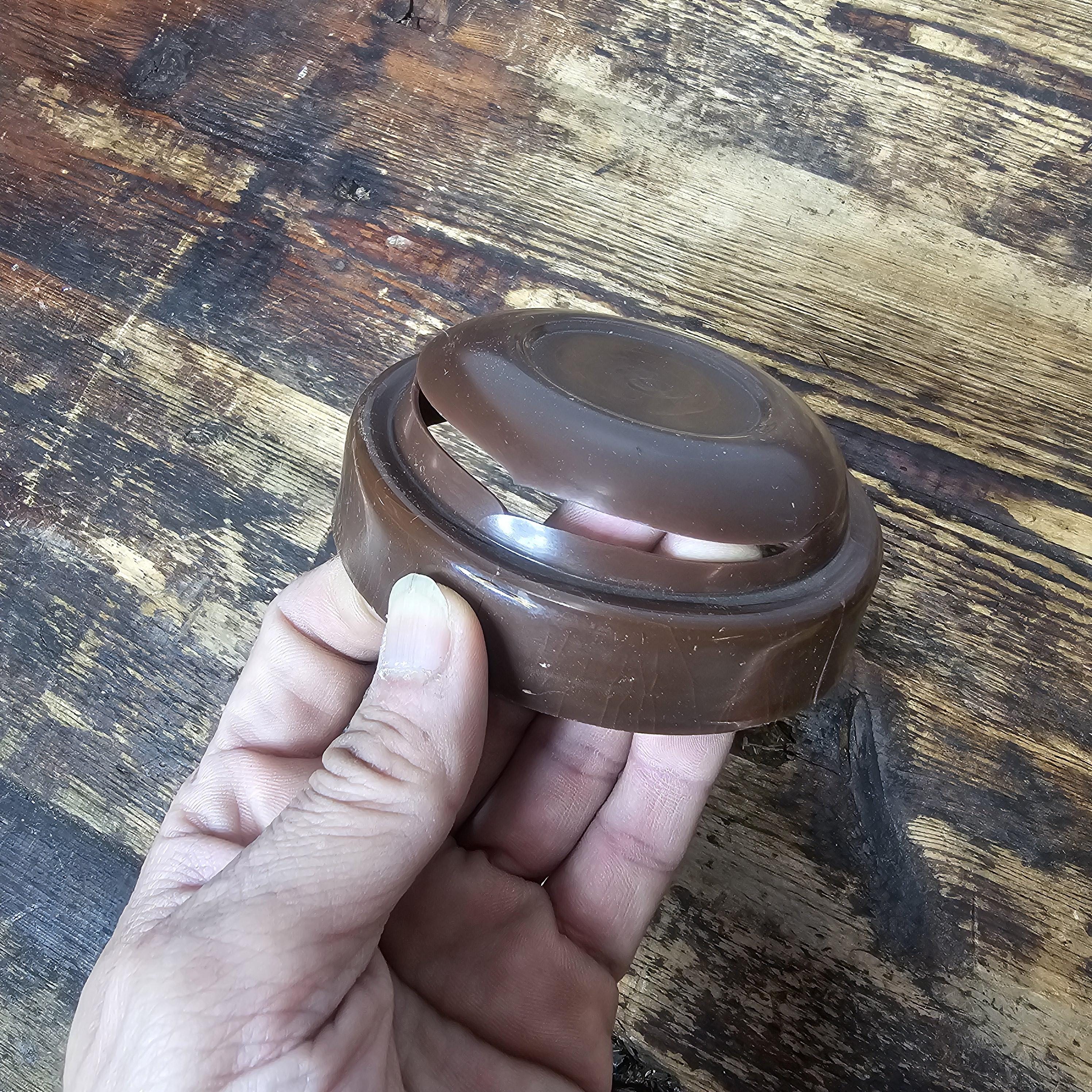 Set of 6 Vintage Carlton Glass & Action Industries Glass Jars With Lids