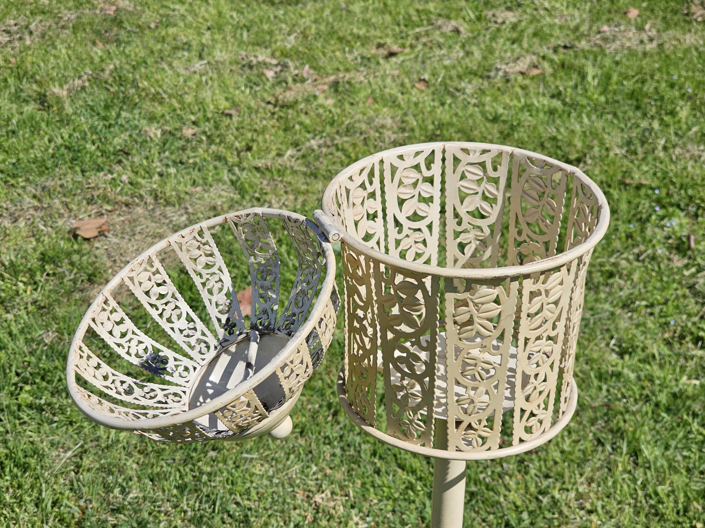 Vintage Style Birdcage Candle Holder Stand 45"H